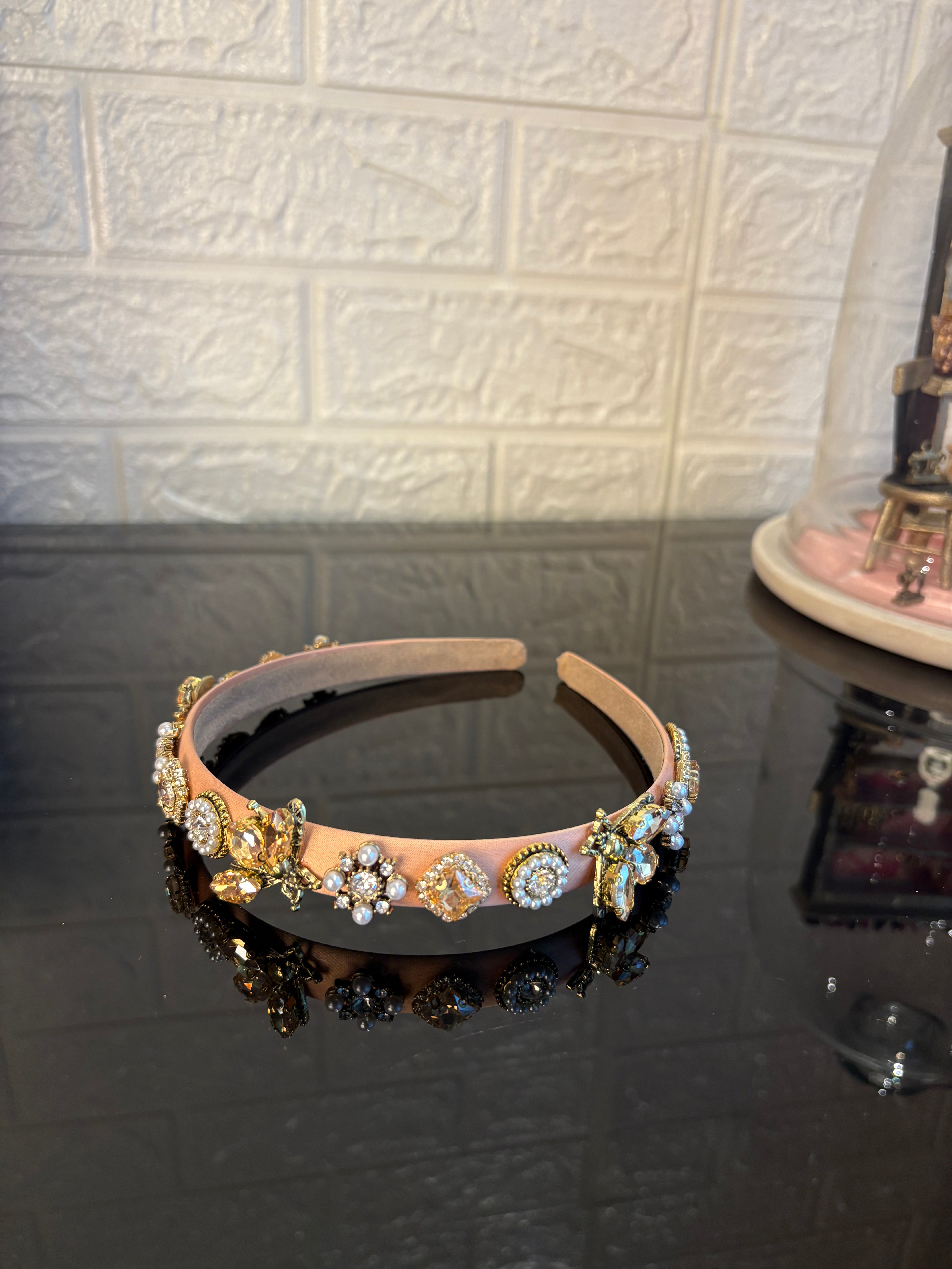 Khakhi Jewel Charms Hairband