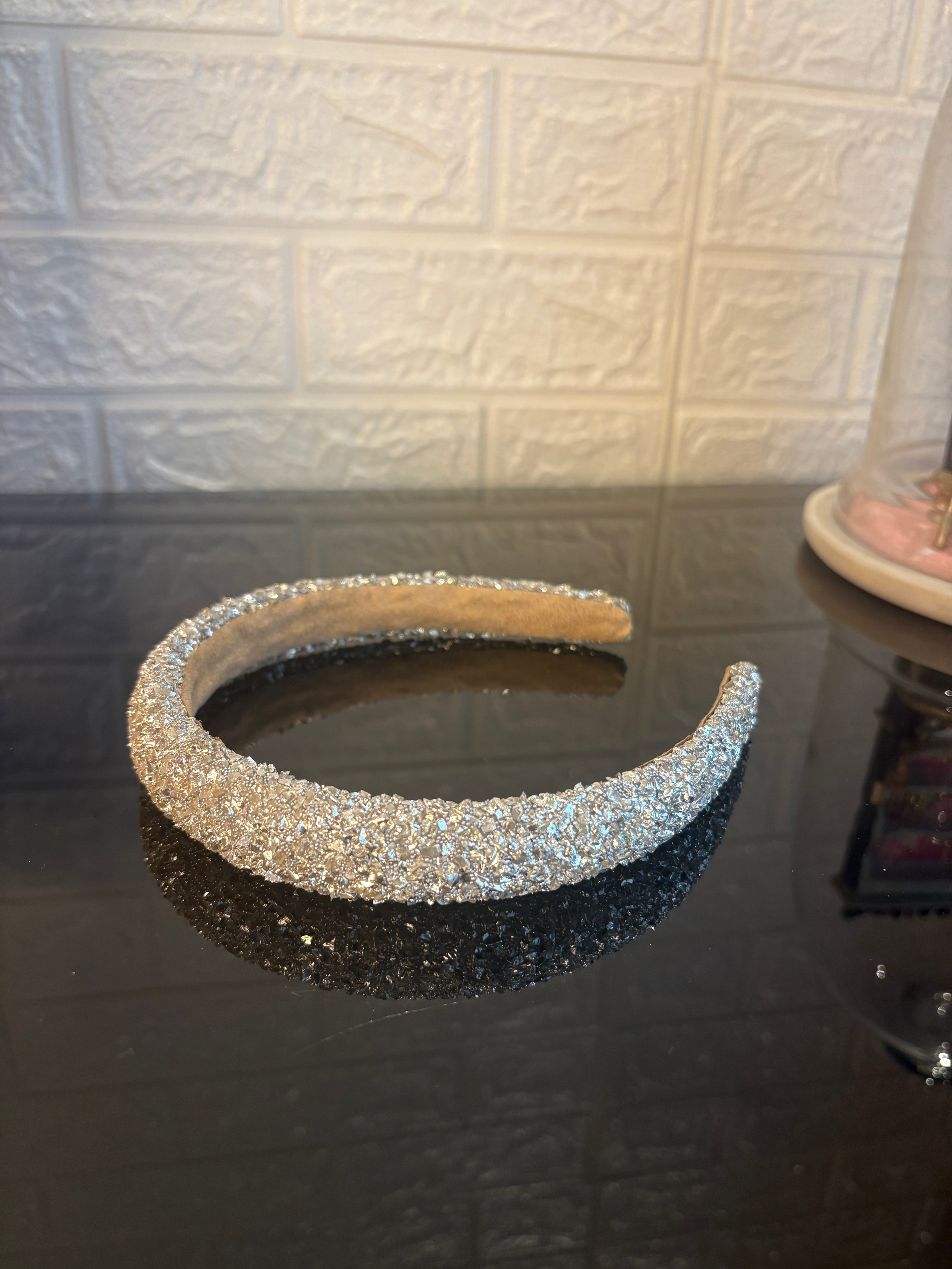 Silver Glitter Hairband