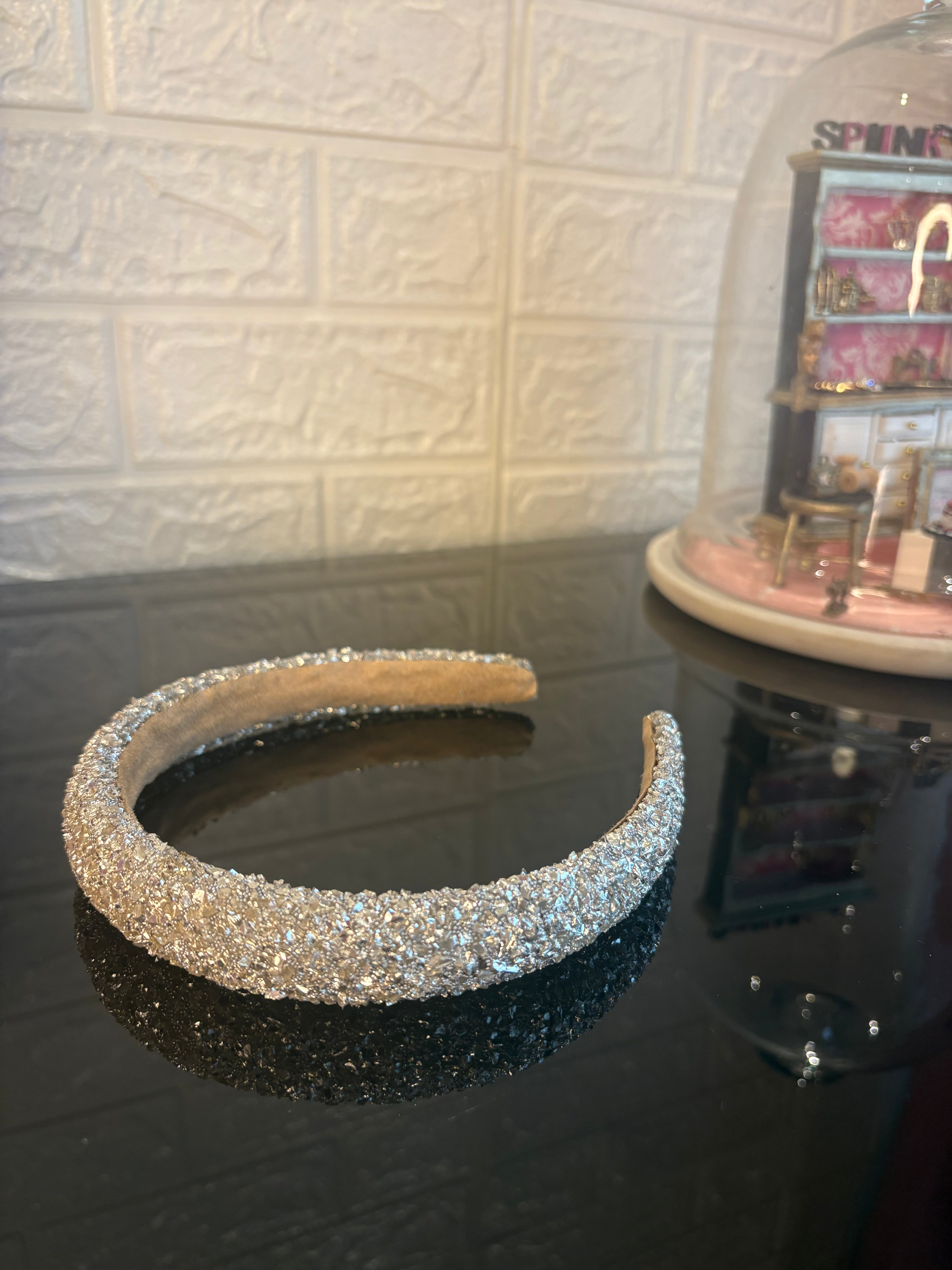 Silver Glitter Hairband