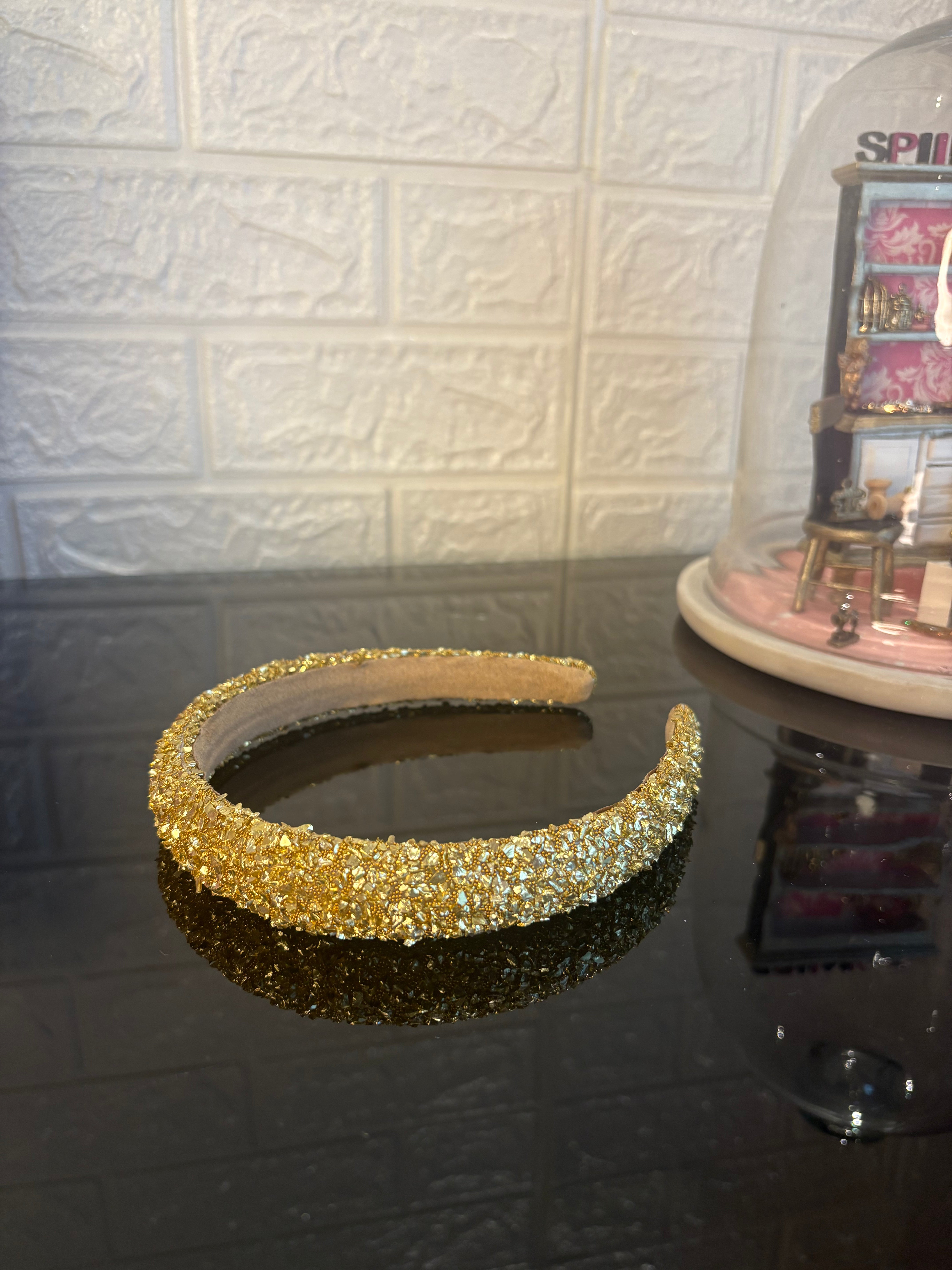 Gold Glitter Hairband
