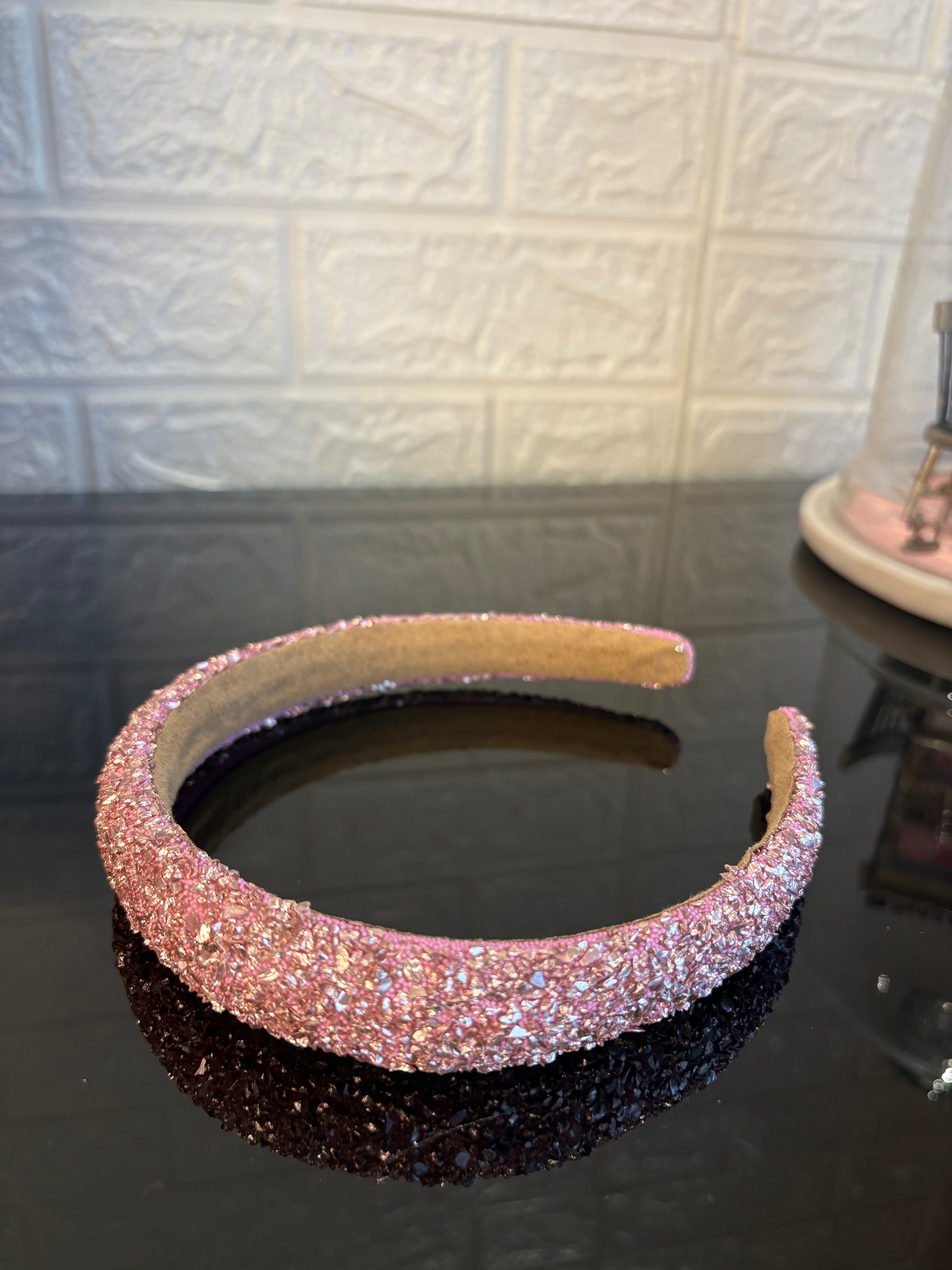 Pink Glitter Hairband