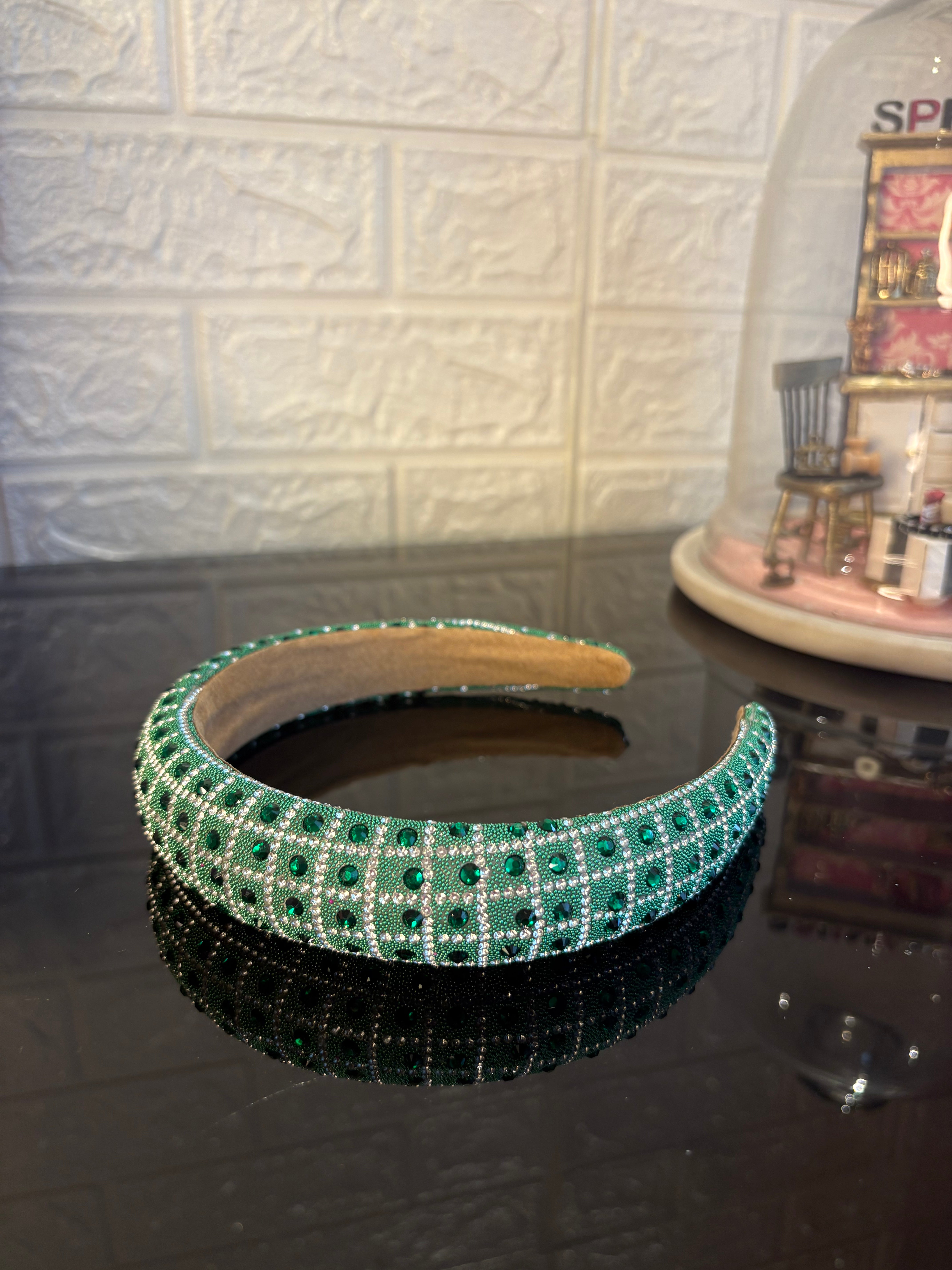 Dark Green Stella Shine Headband