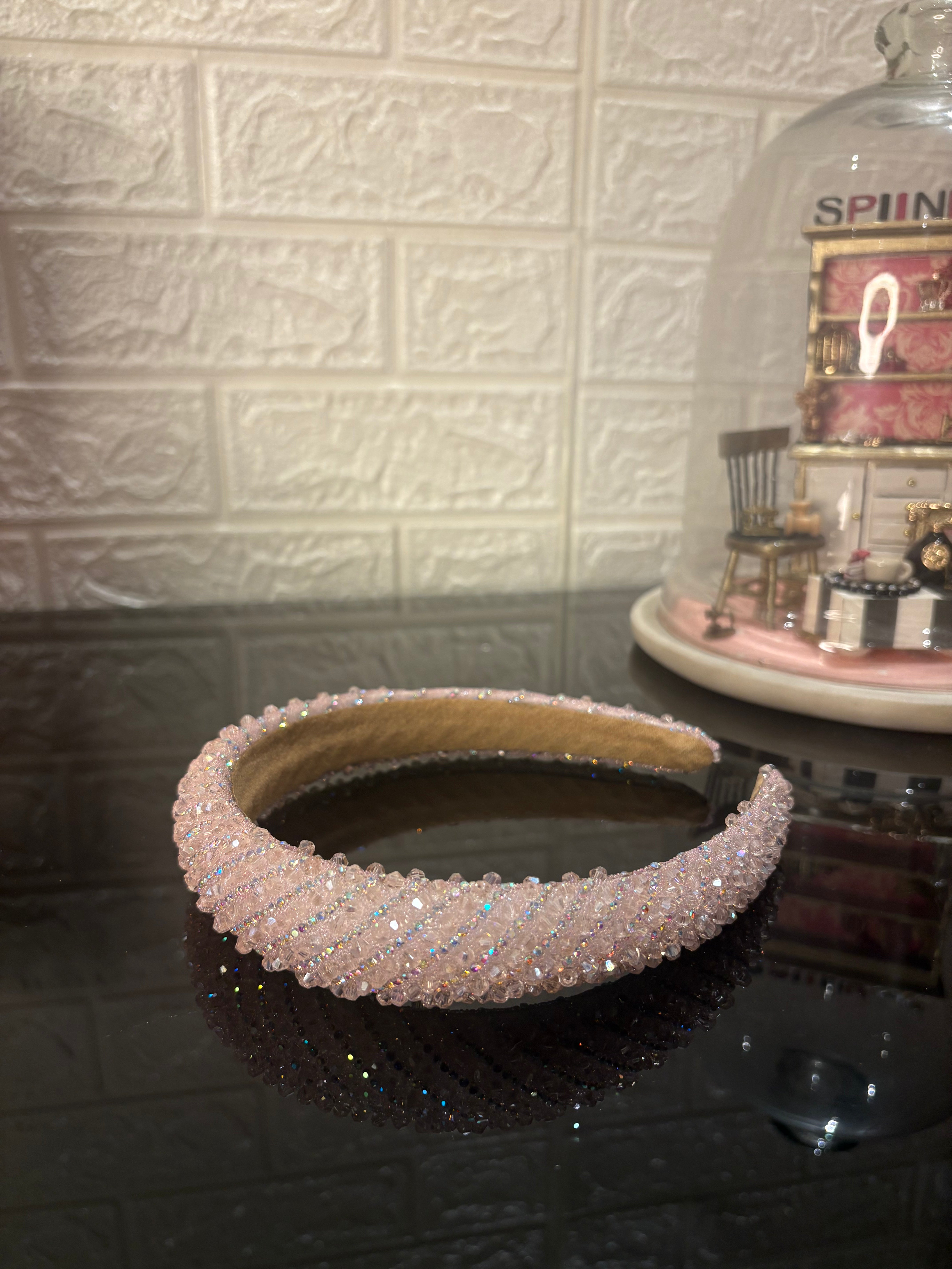 Baby Pink Dazzle Crown Headband