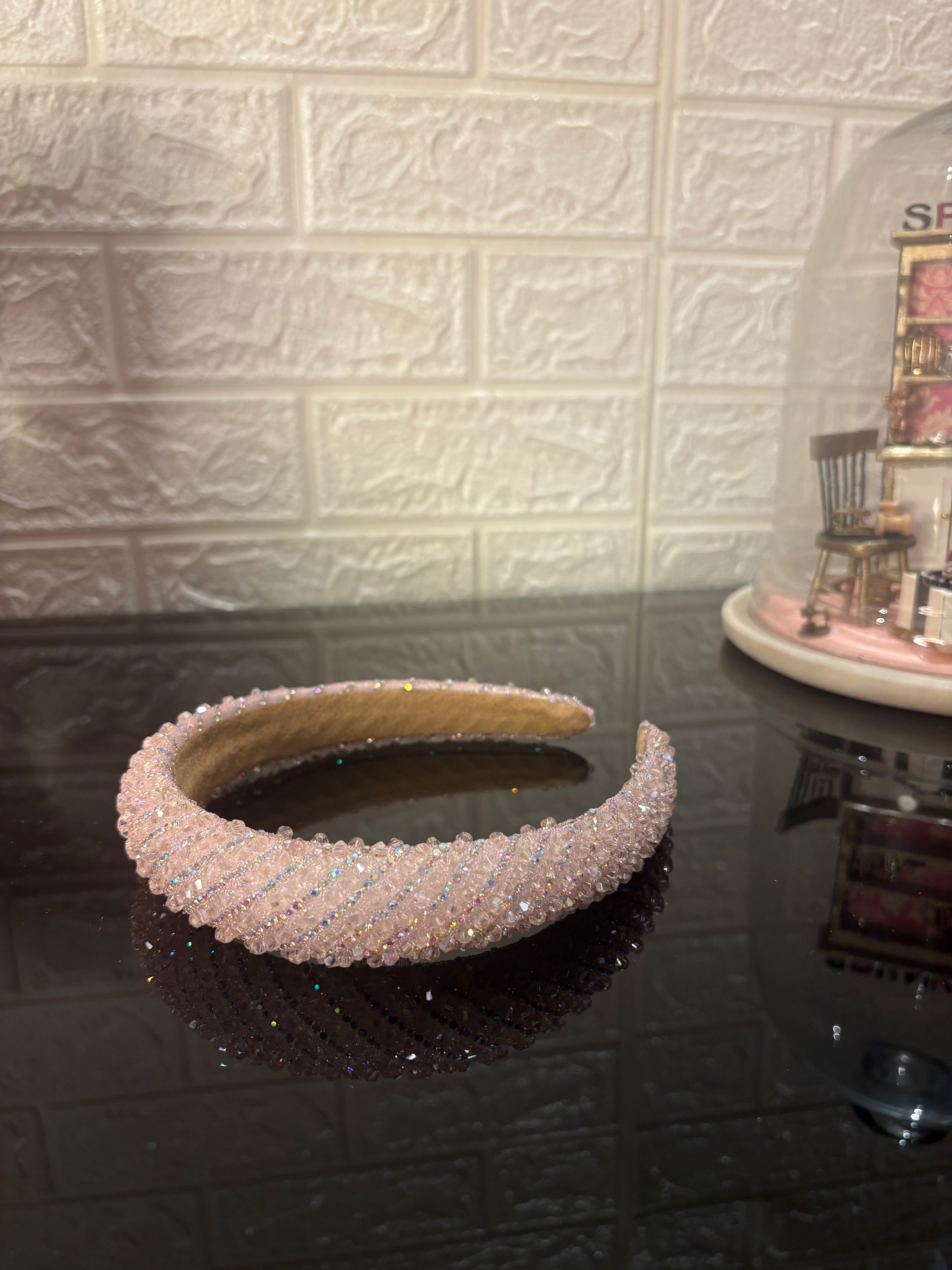 Baby Pink Dazzle Crown Headband