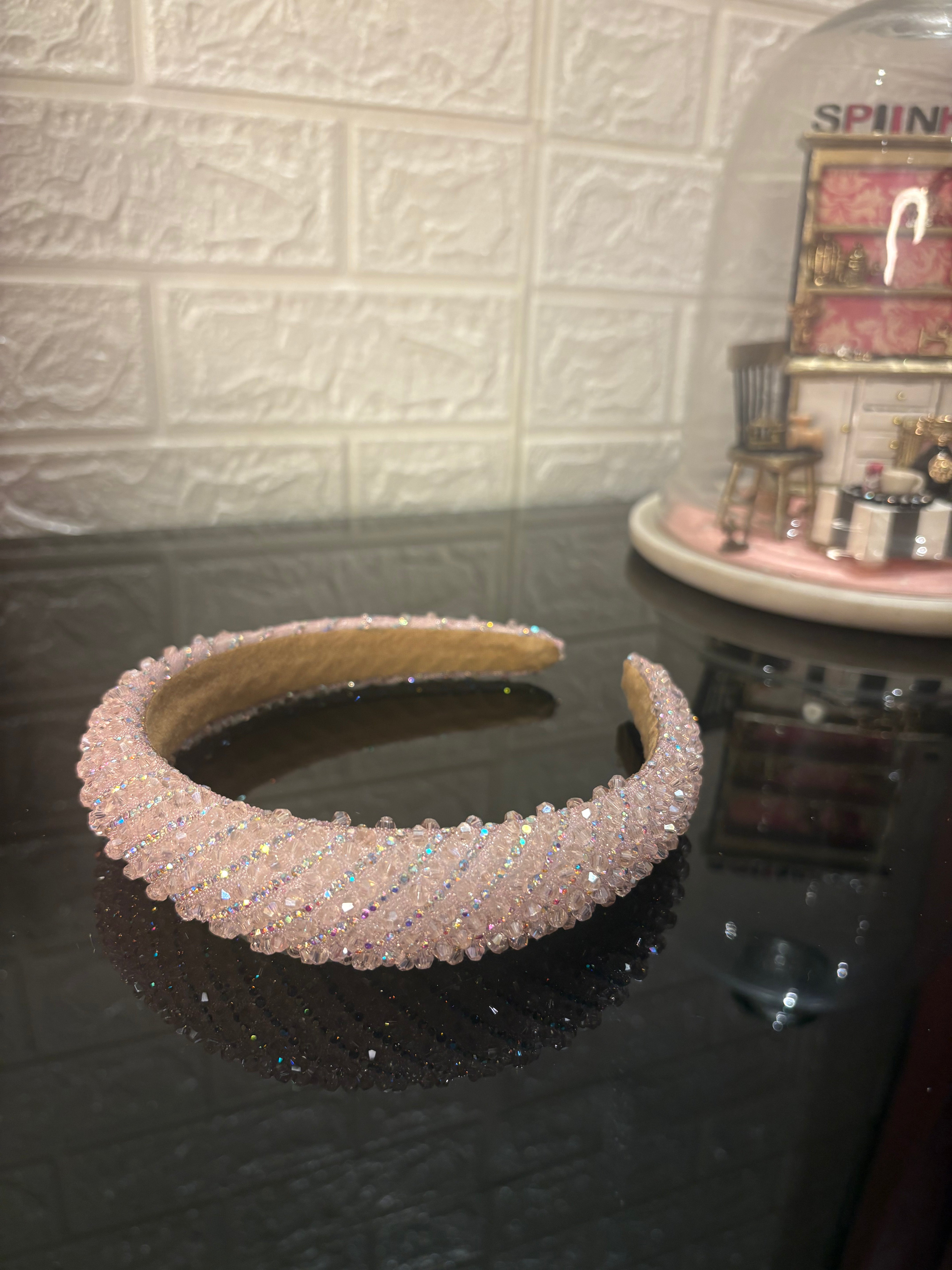 Baby Pink Dazzle Crown Headband