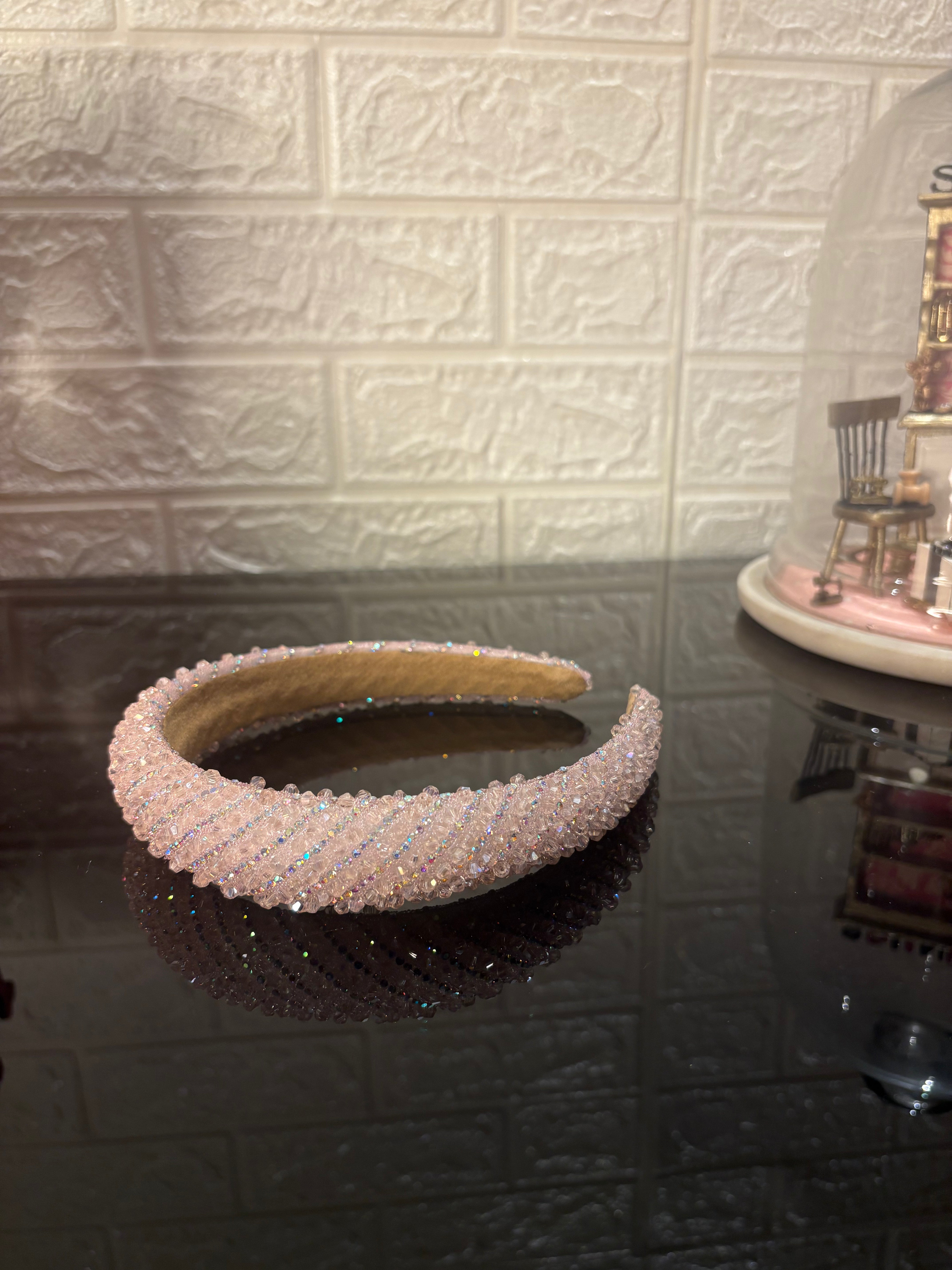 Baby Pink Dazzle Crown Headband