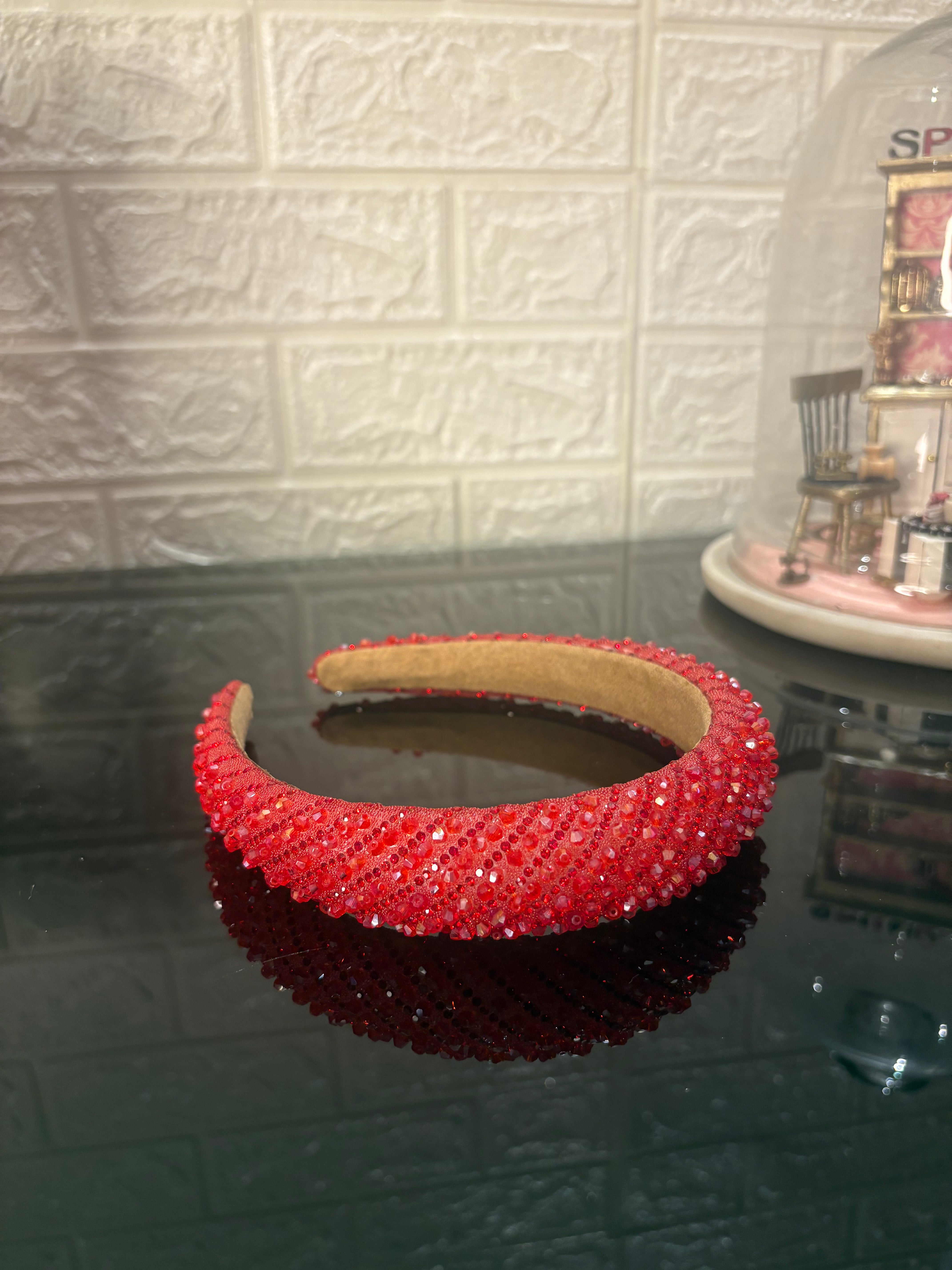 Red Dazzle Crown Headband