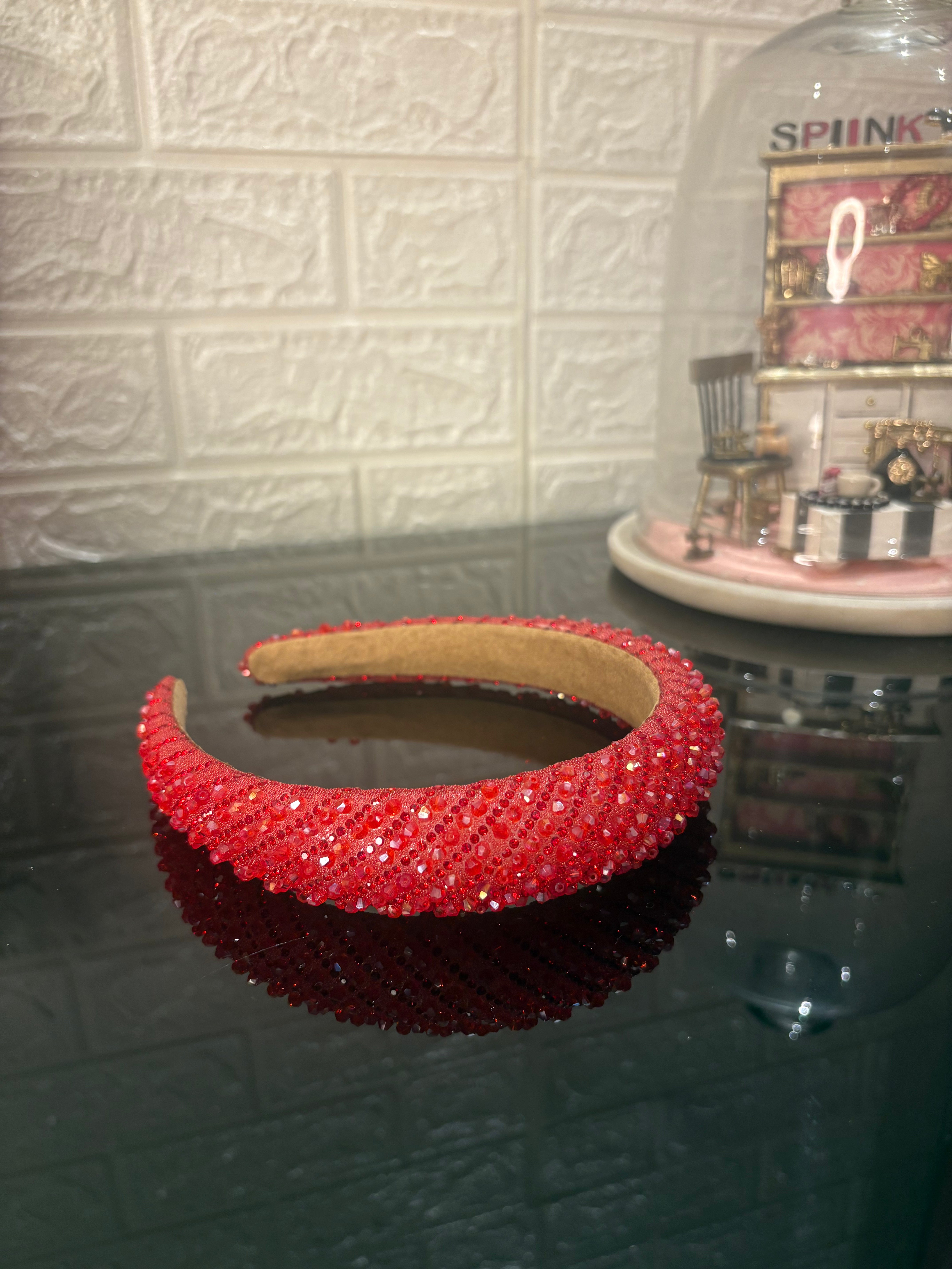 Red Dazzle Crown Headband