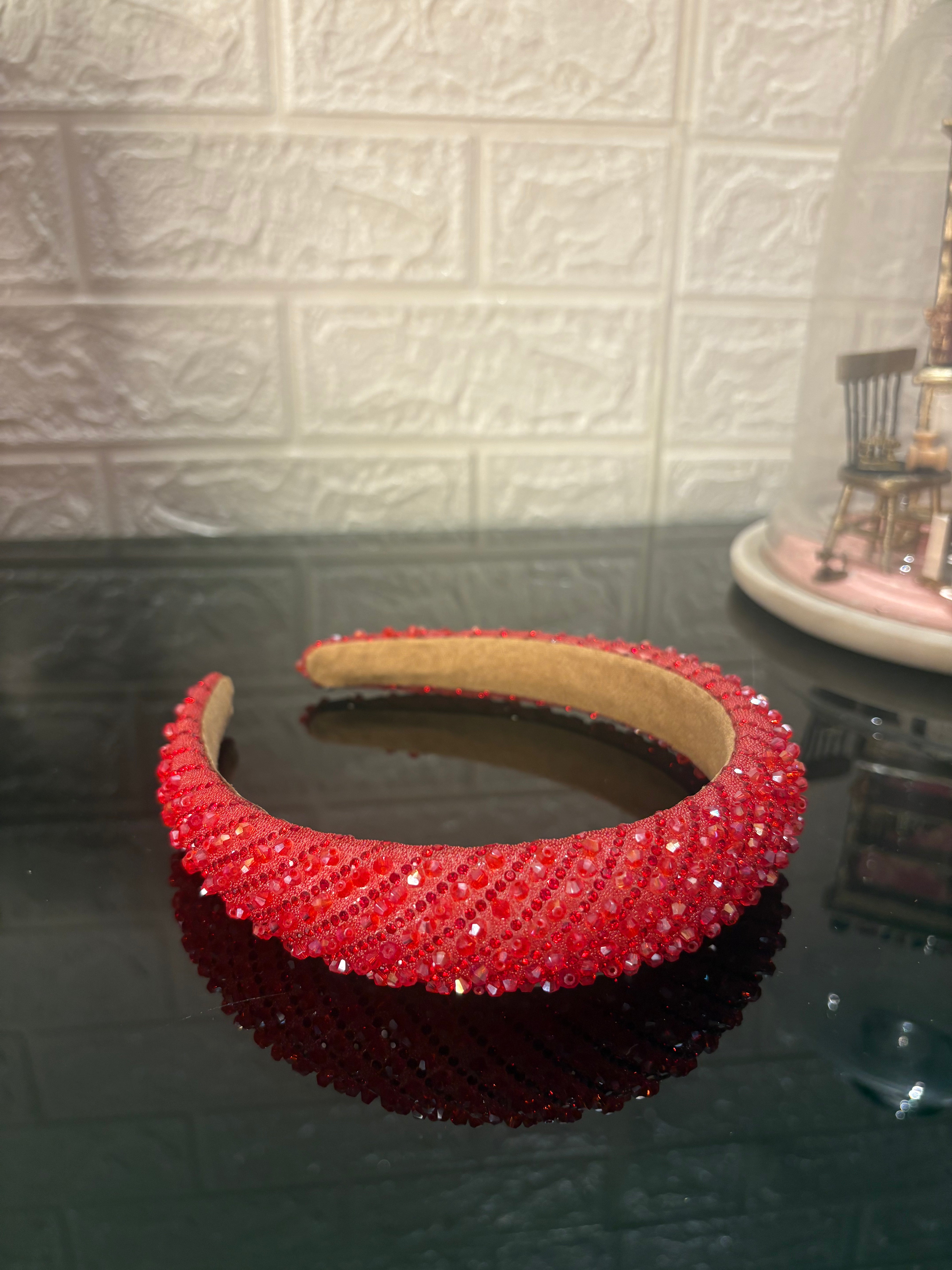 Red Dazzle Crown Headband