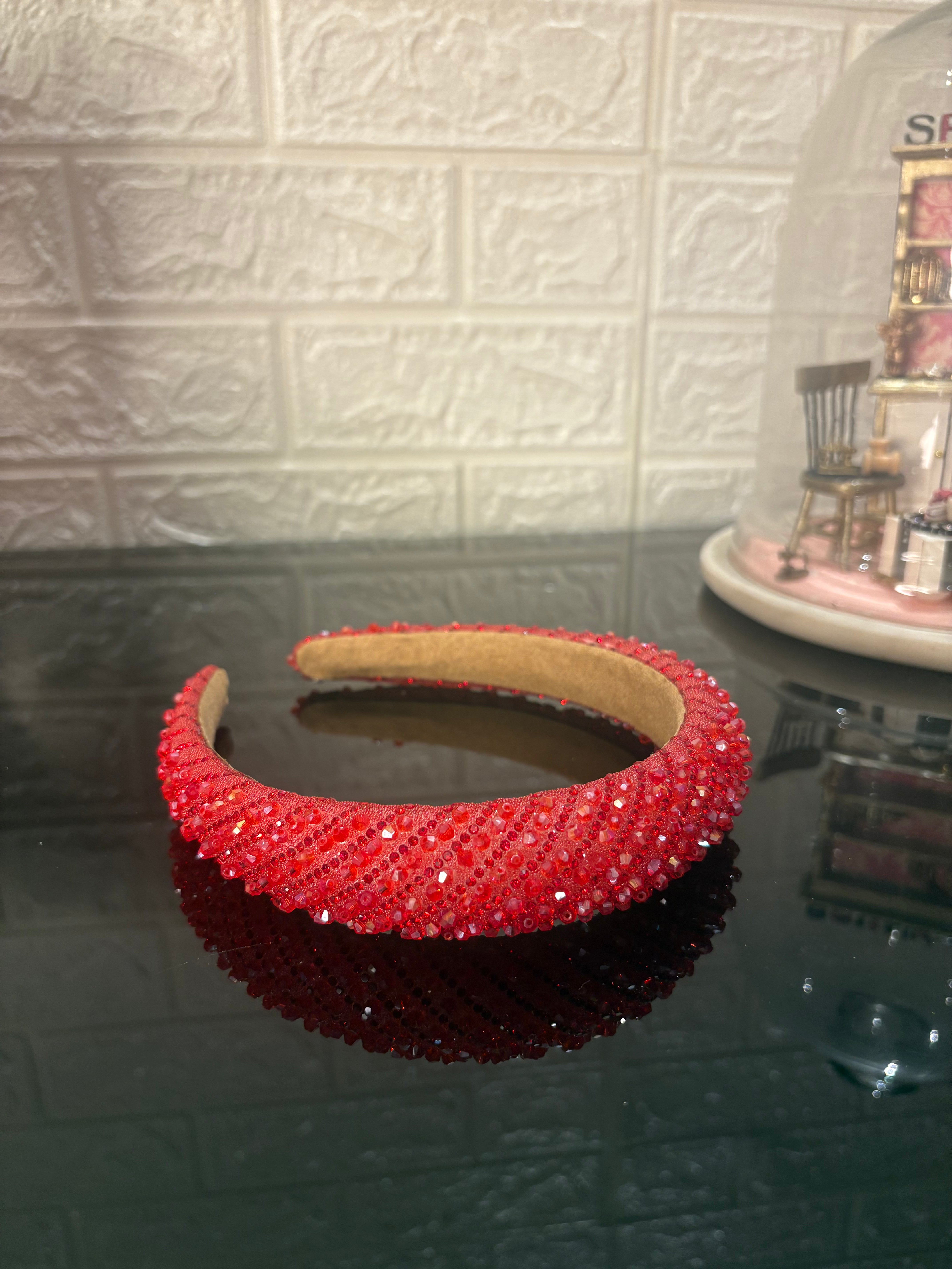 Red Dazzle Crown Headband