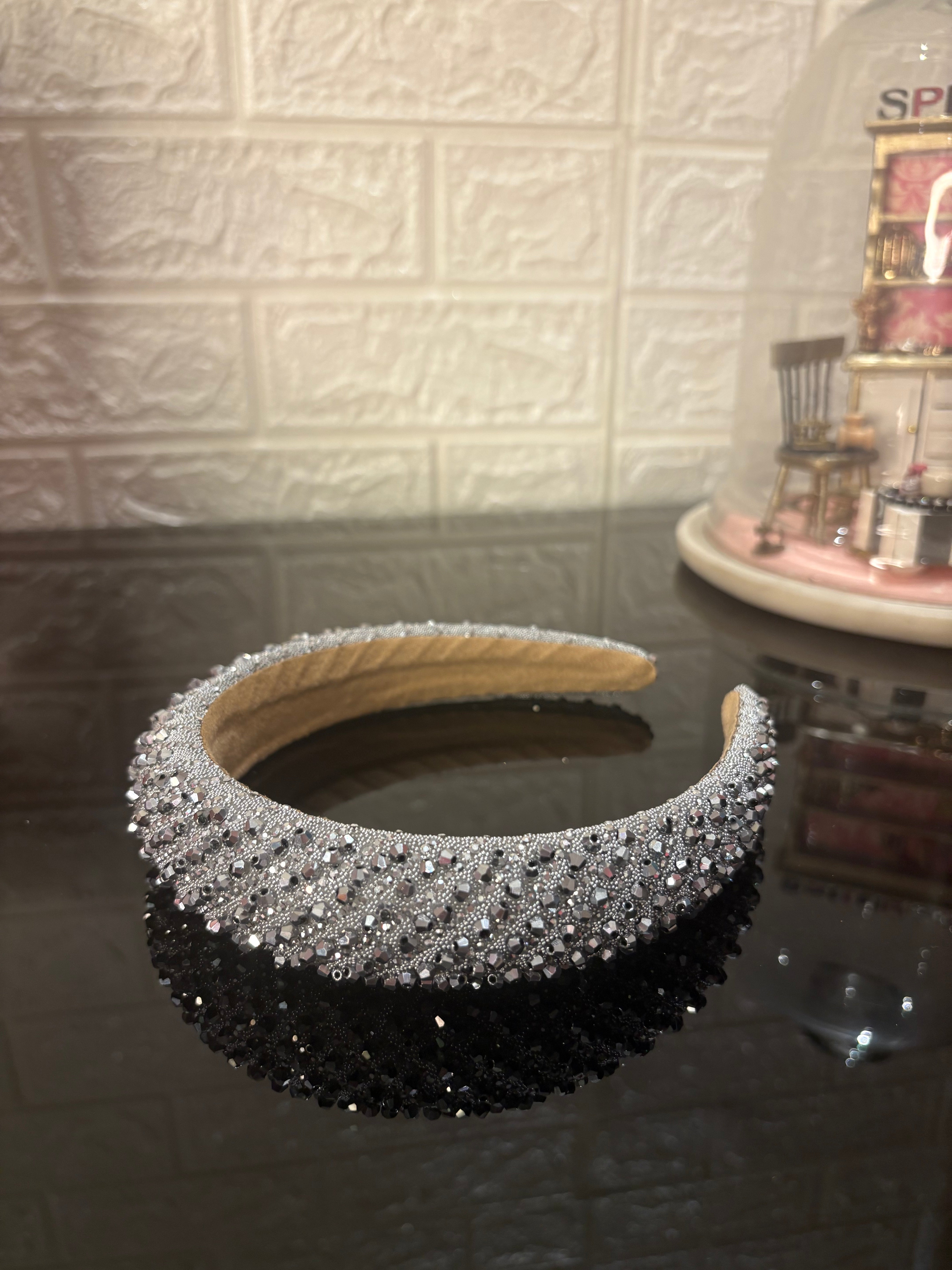 Silver Dazzle Crown Headband