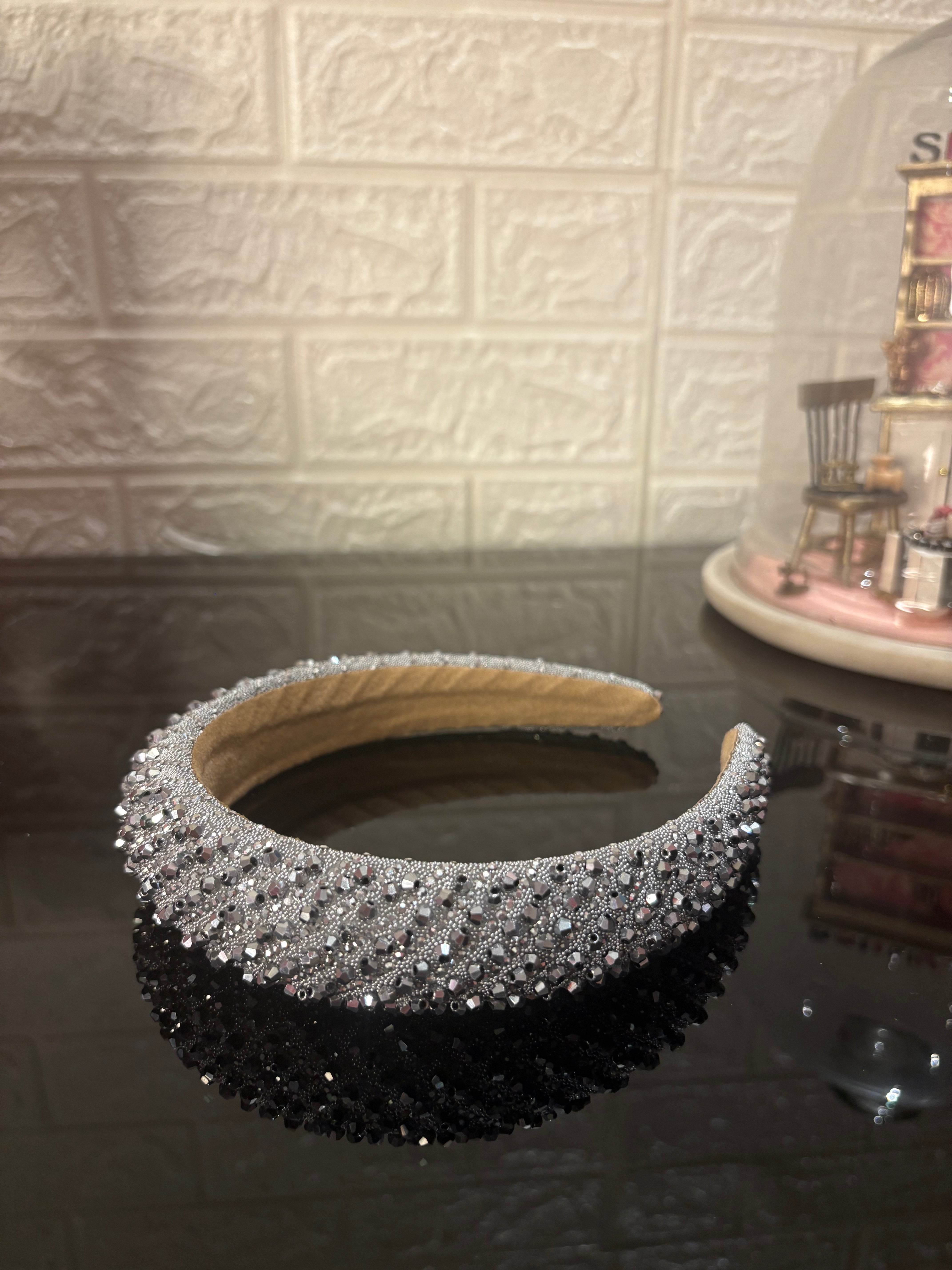 Silver Dazzle Crown Headband