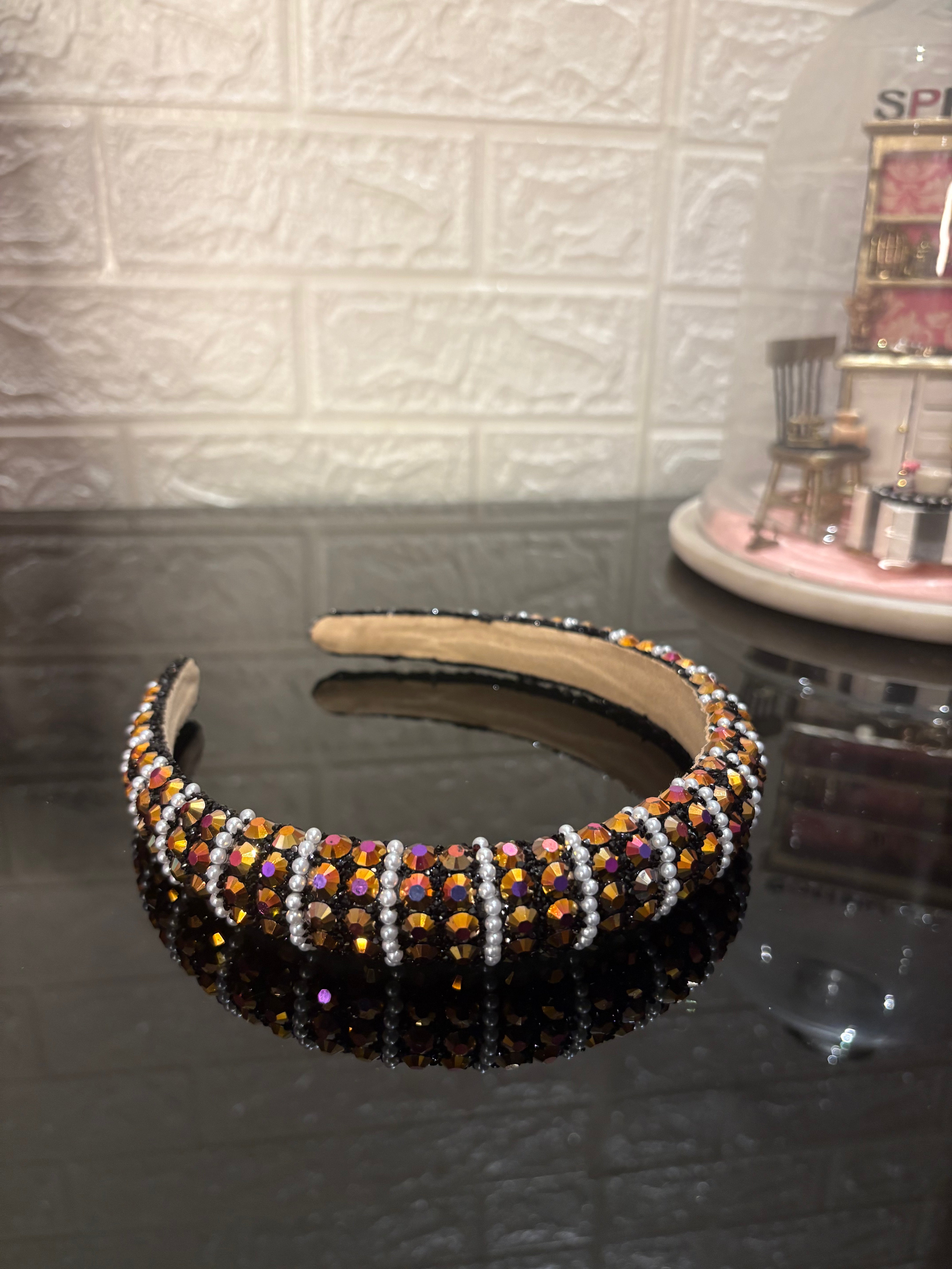Dark Brown Twinkle Headband