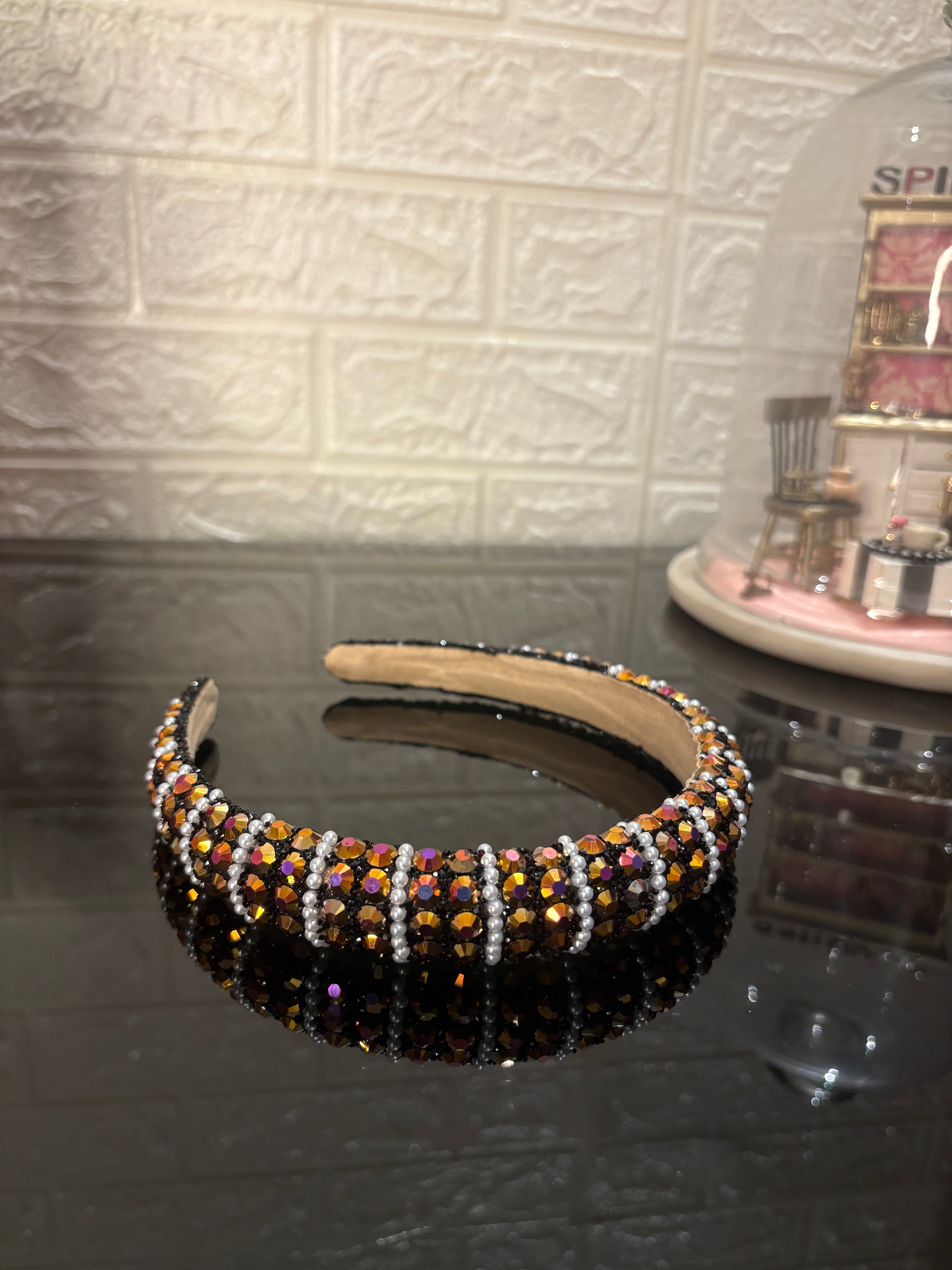 Dark Brown Twinkle Headband