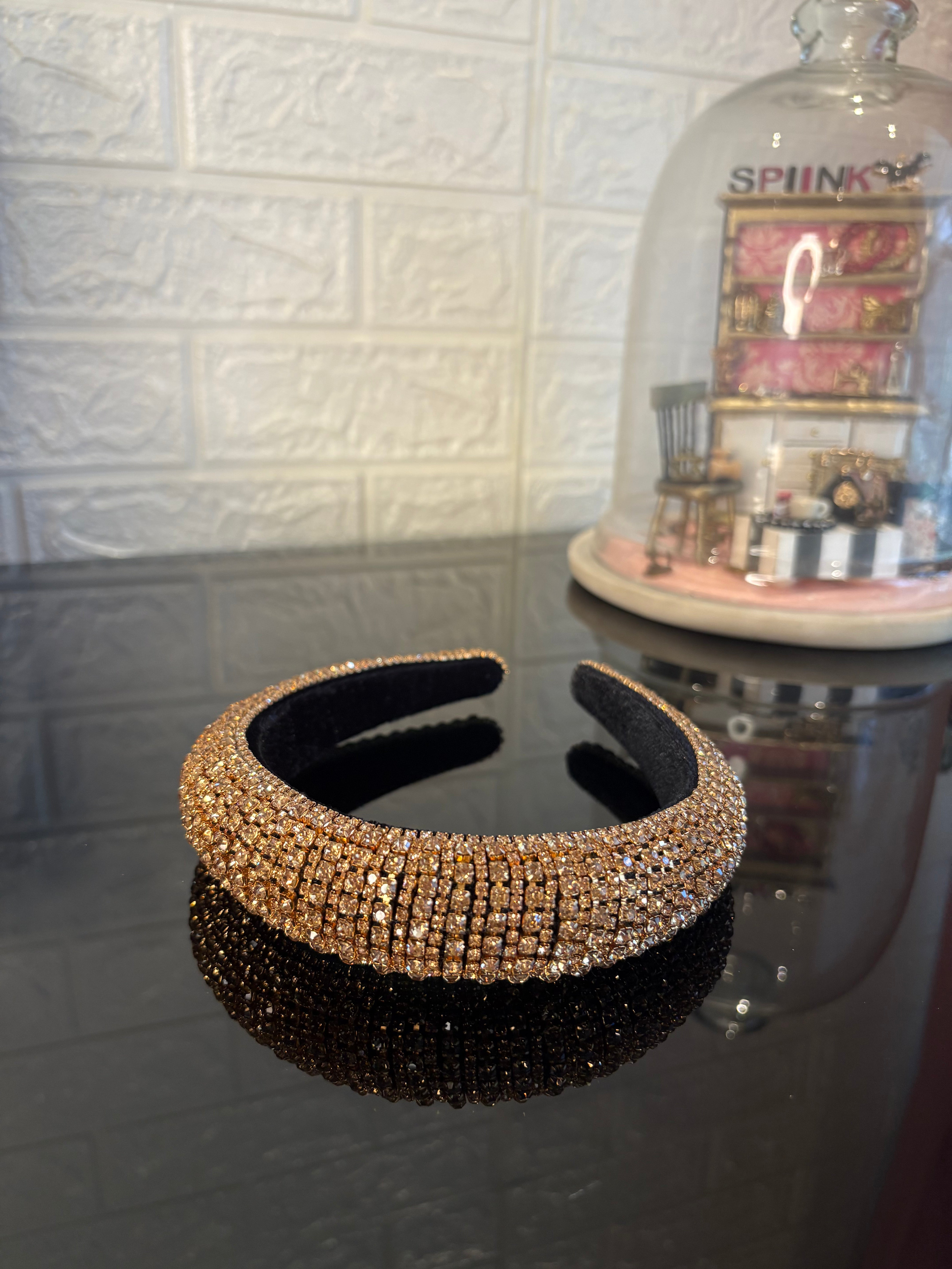 Champagne Rhinestone Rush Hairband