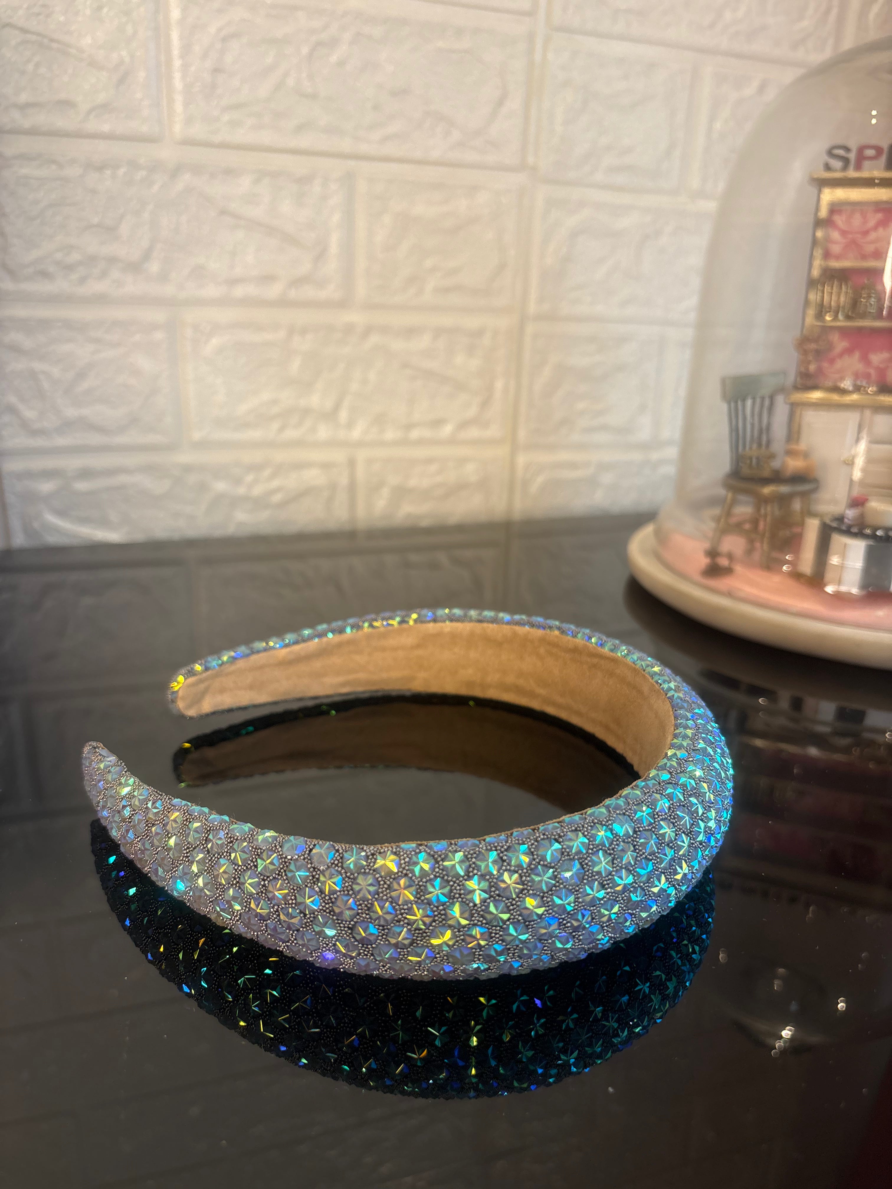 Blue Snow Flake Sparkle Hairband