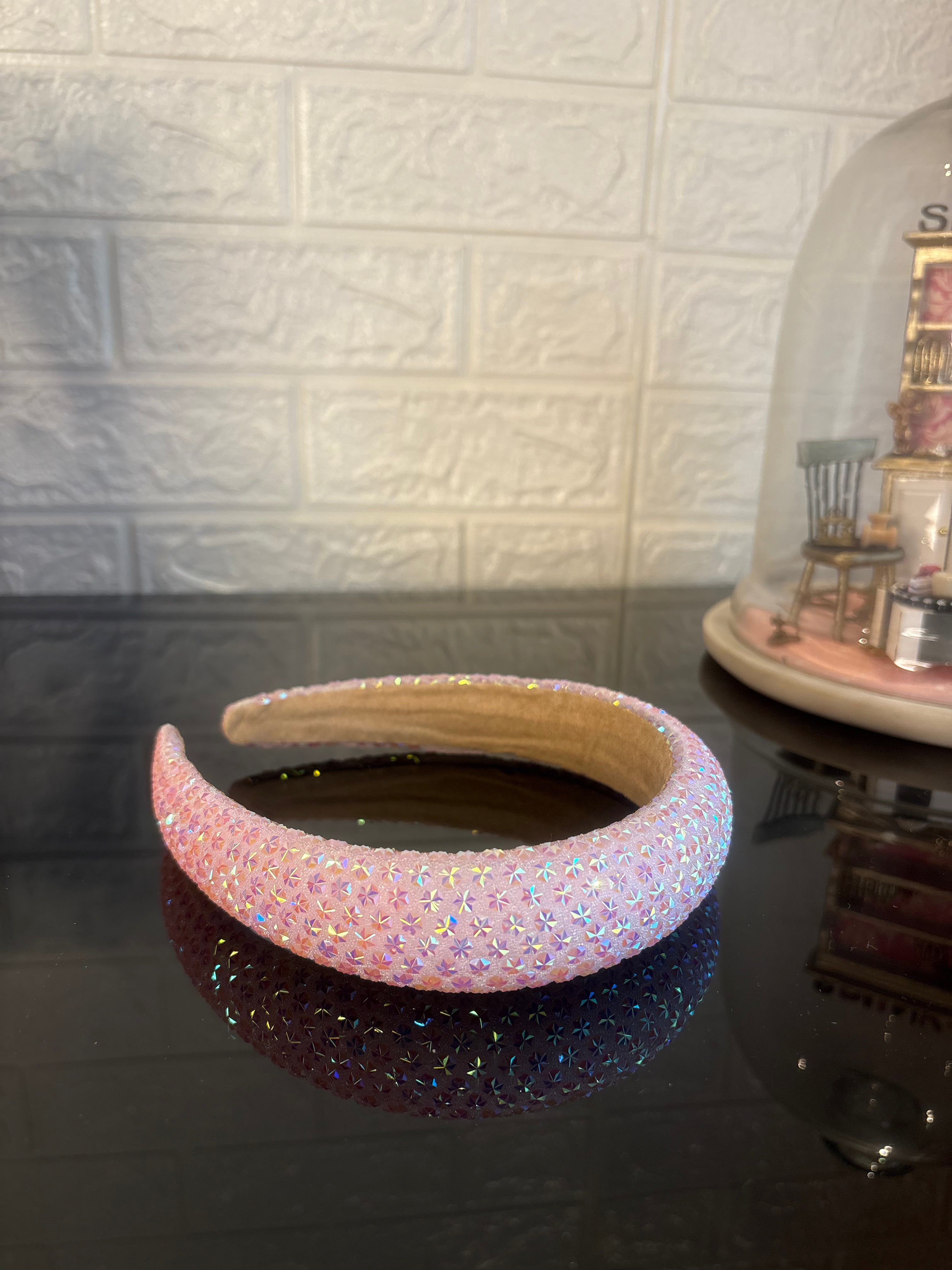 Pink Snow Flake Sparkle Hairband