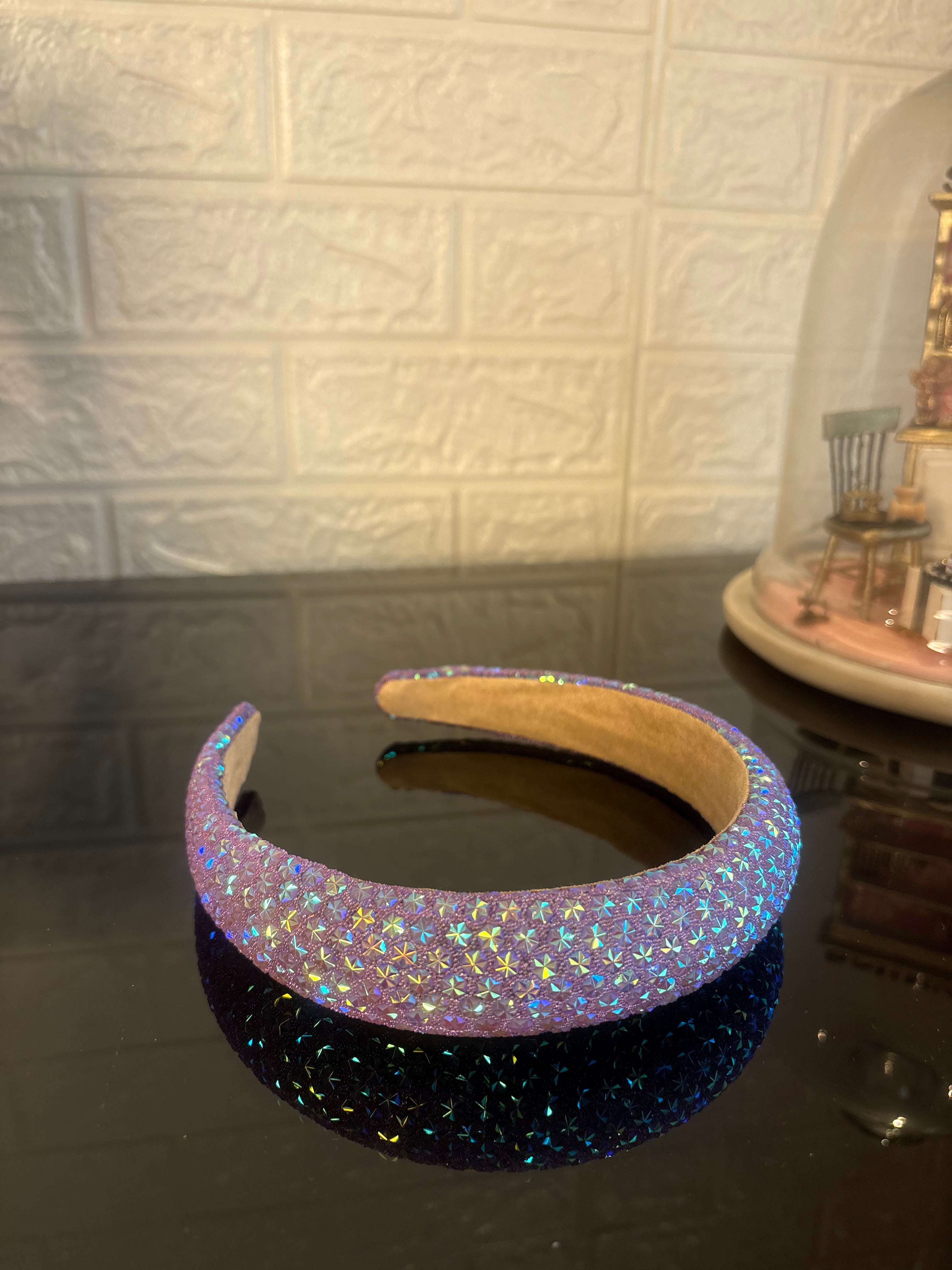 Purple Snow Flake Sparkle Hairband