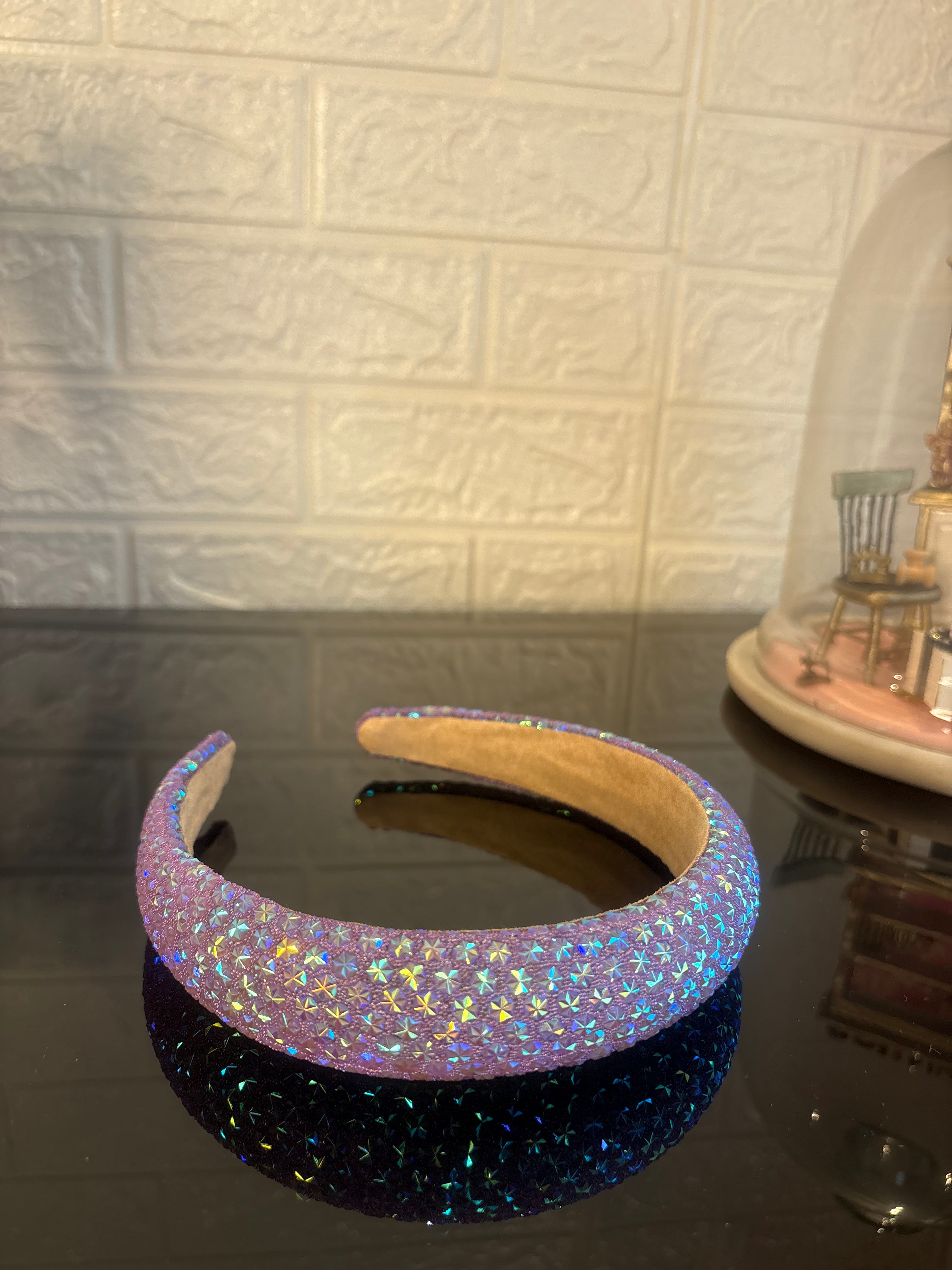 Purple Snow Flake Sparkle Hairband