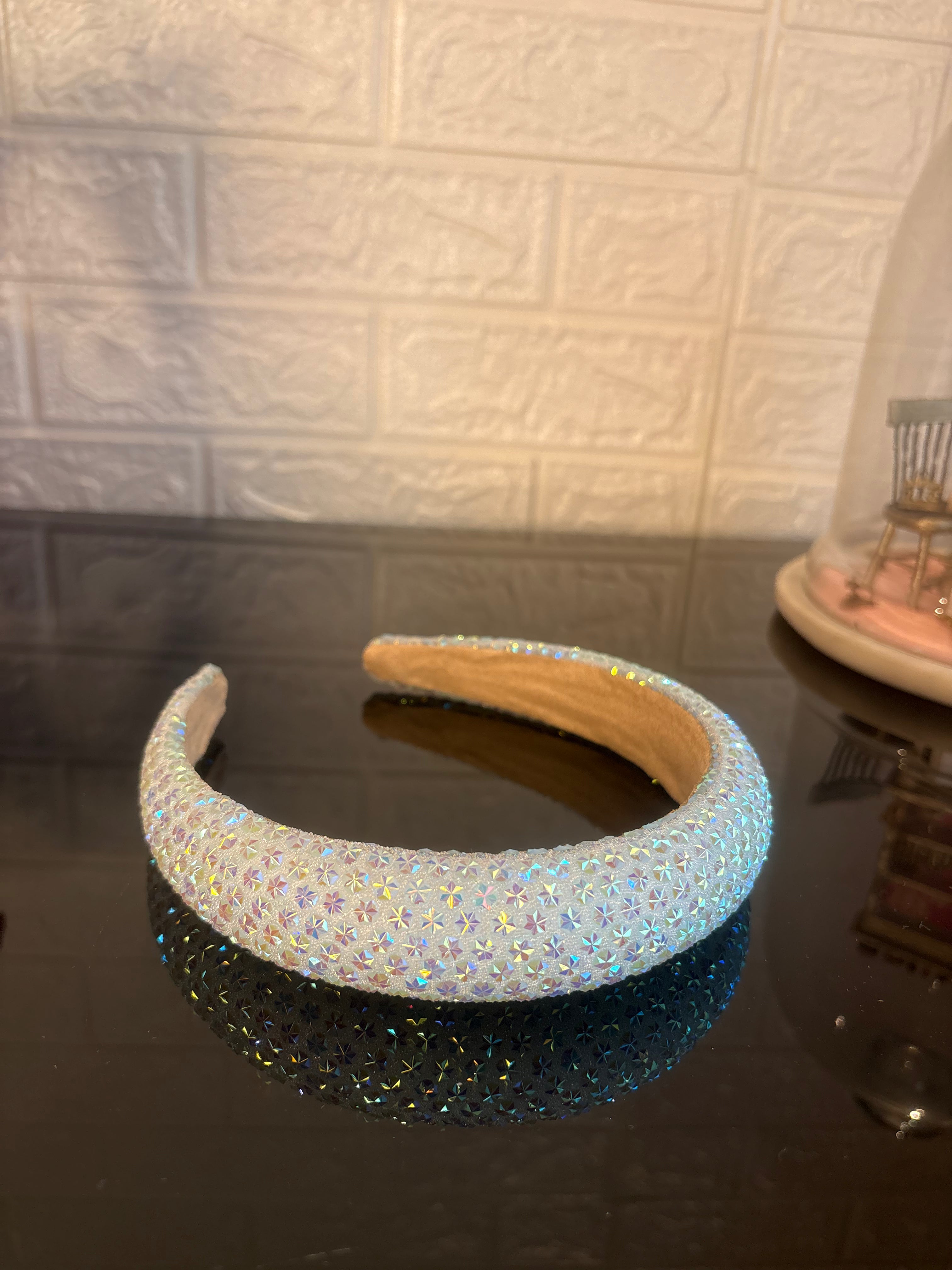 Sky Blue Snow Flake Sparkle Hairband