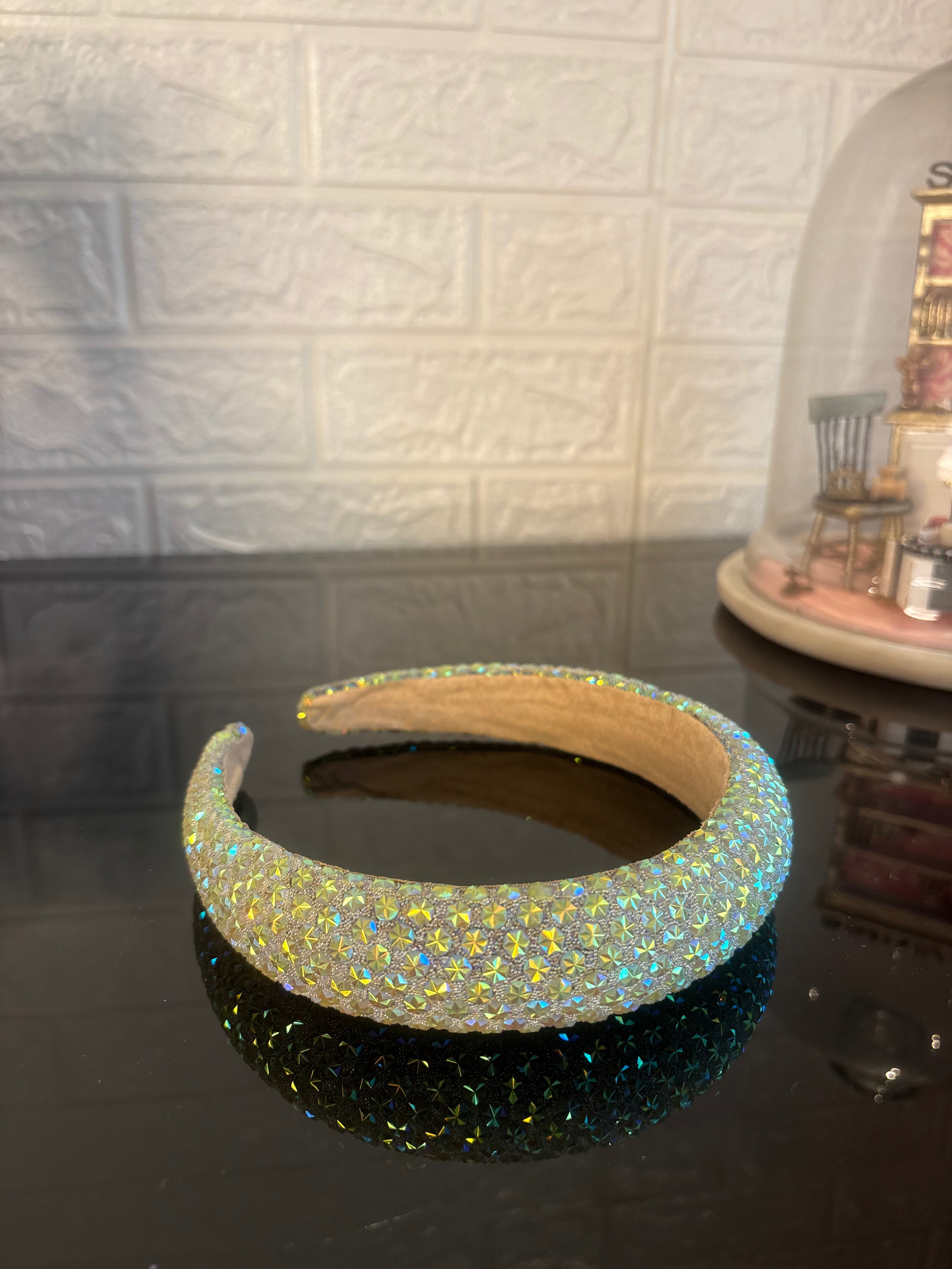 Green Snow Flake Sparkle Hairband