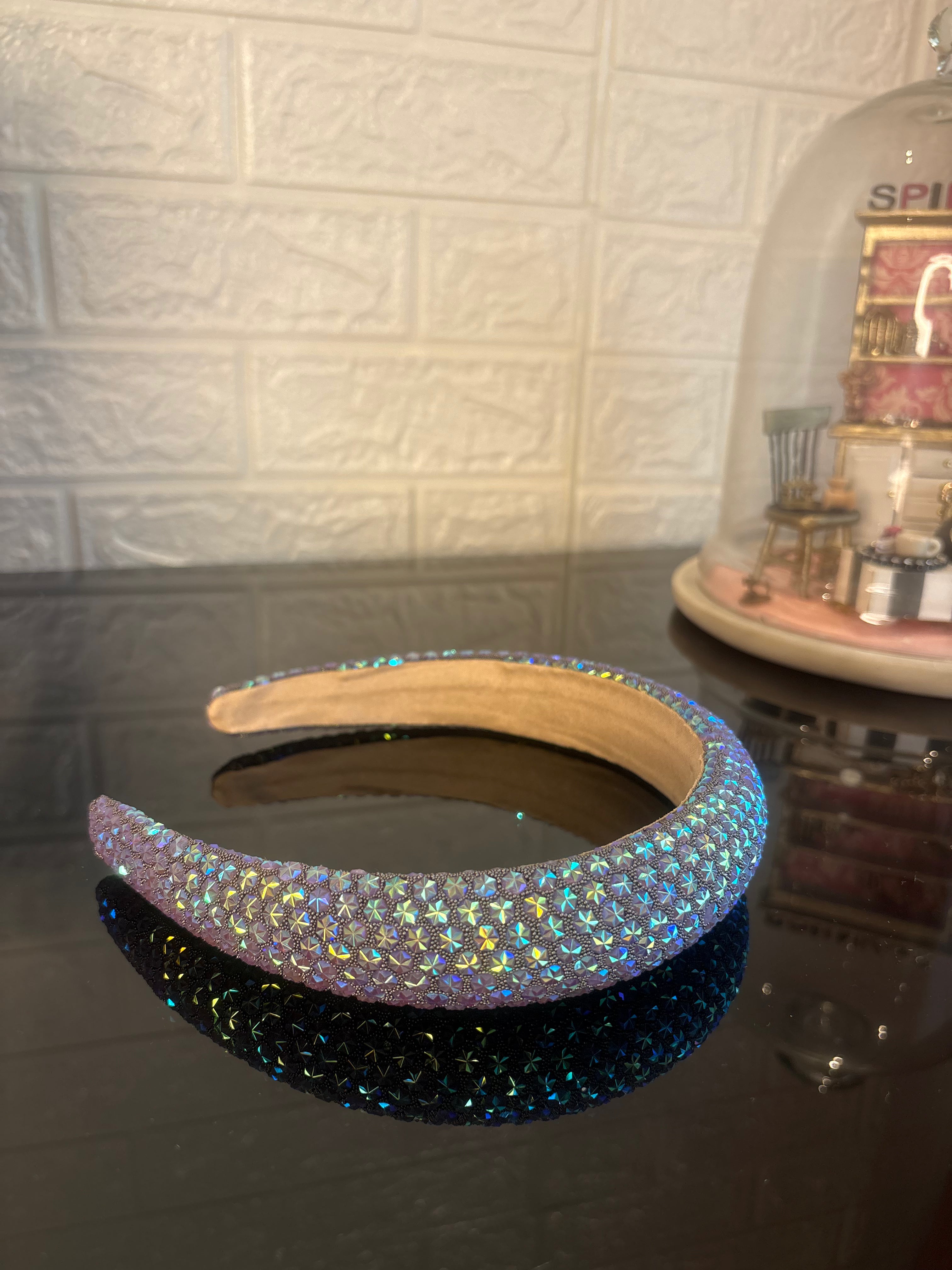 Dark Purple Snow Flake Sparkle Hairband