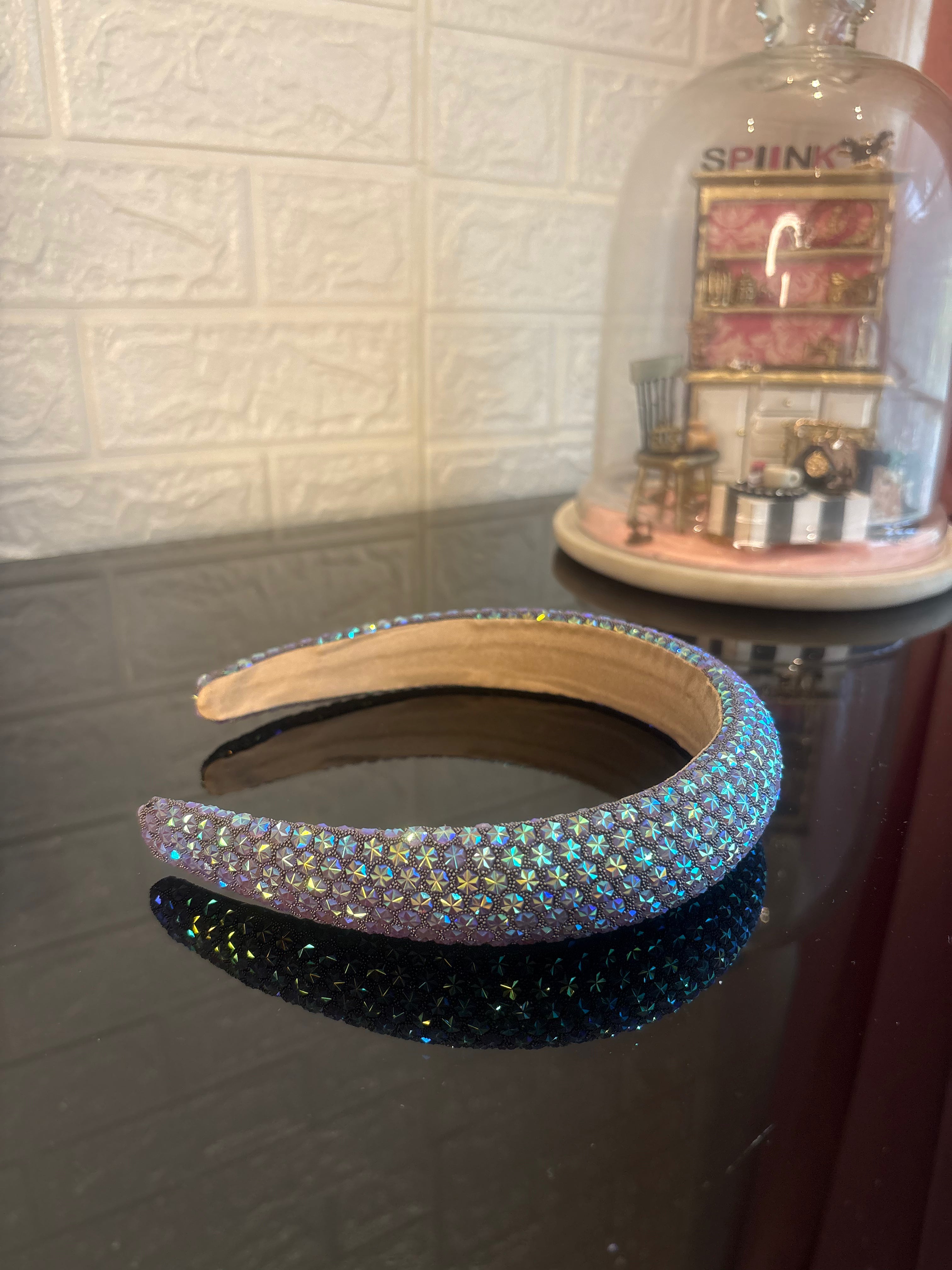 Dark Purple Snow Flake Sparkle Hairband