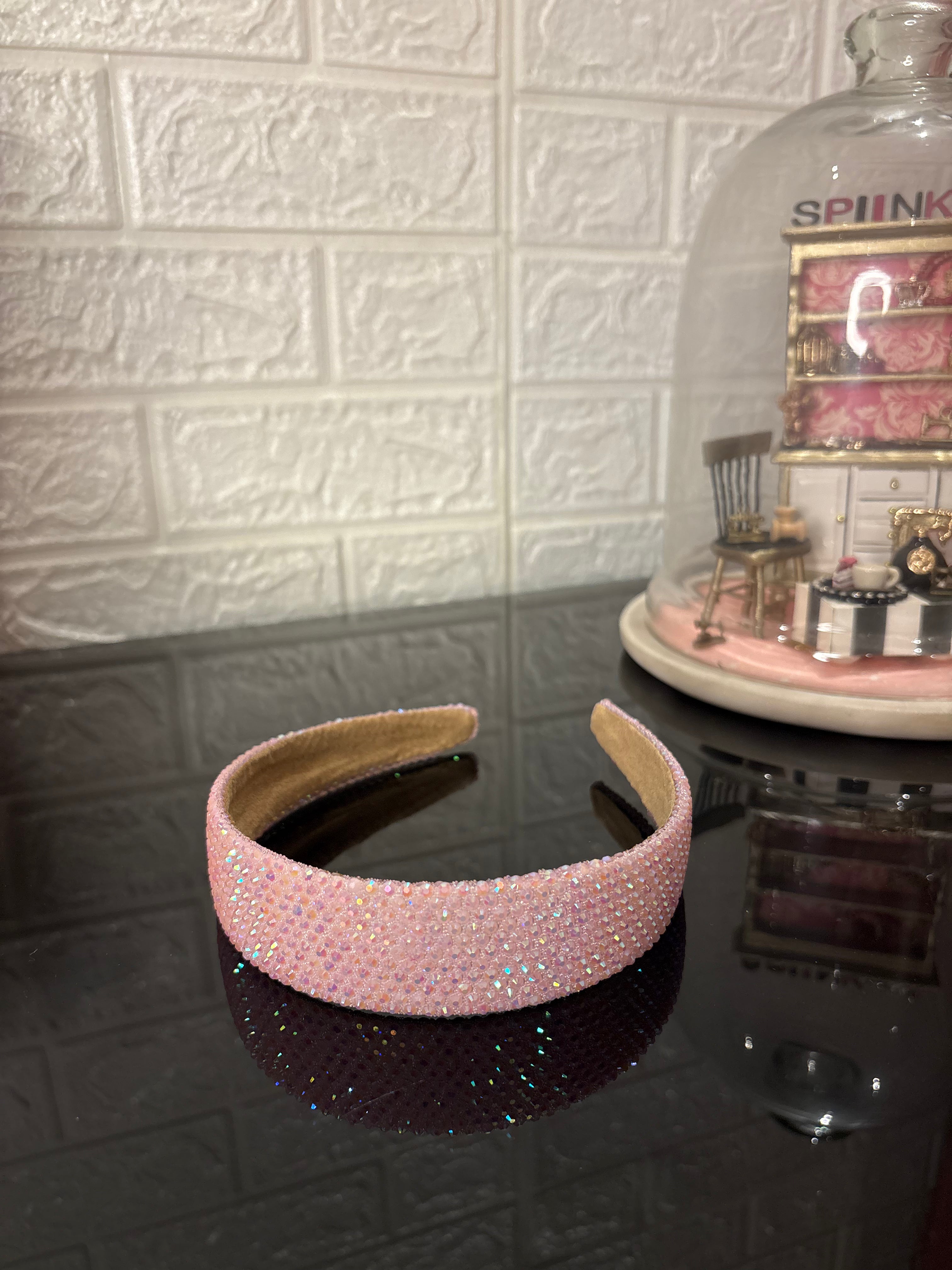 Light Pink Glow Shimmer Headband