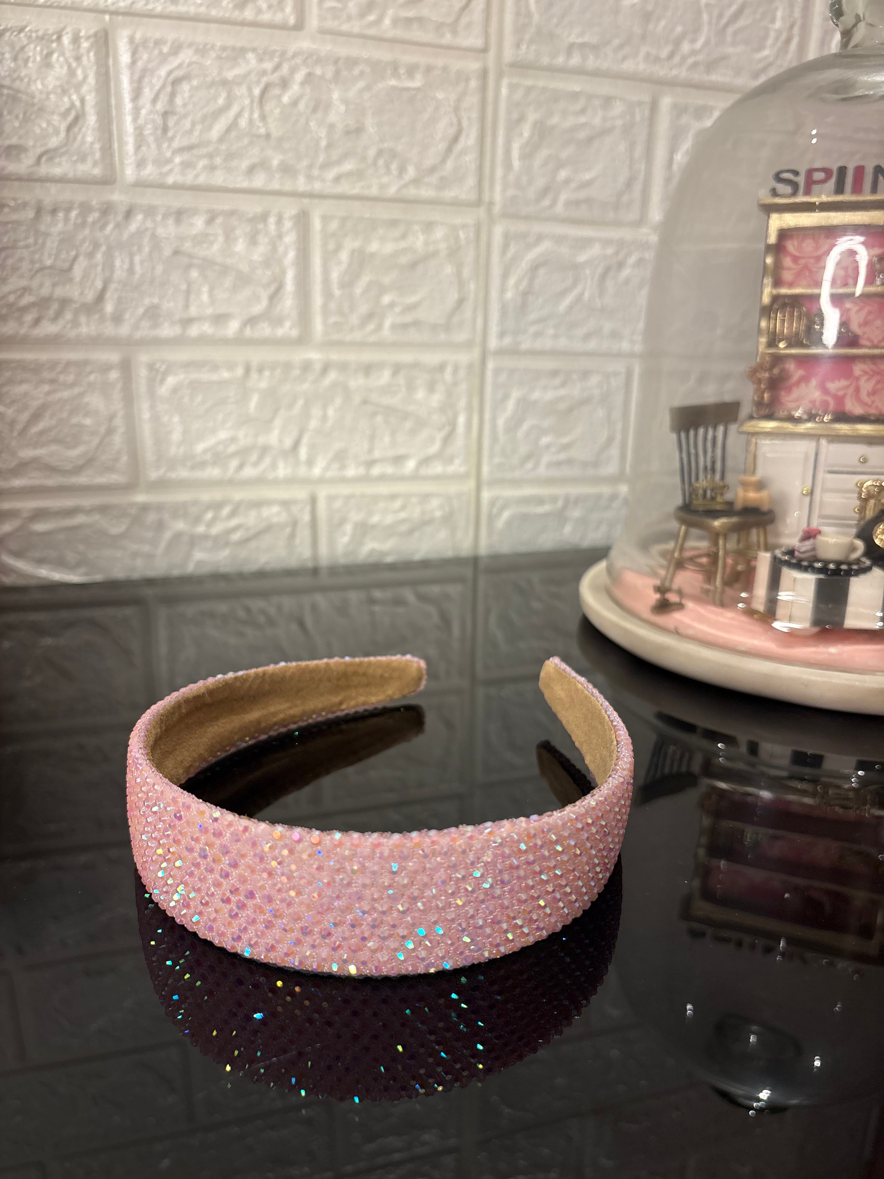 Light Pink Glow Shimmer Headband