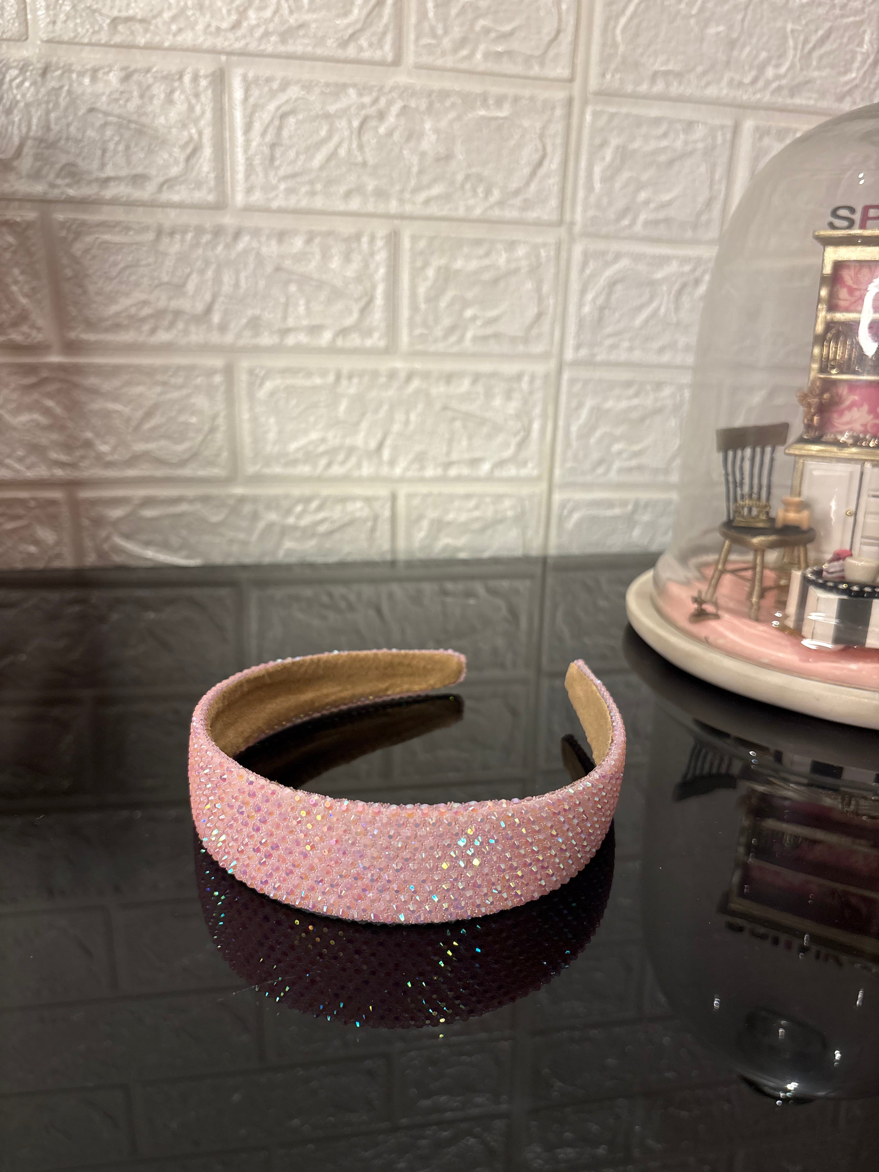 Light Pink Glow Shimmer Headband