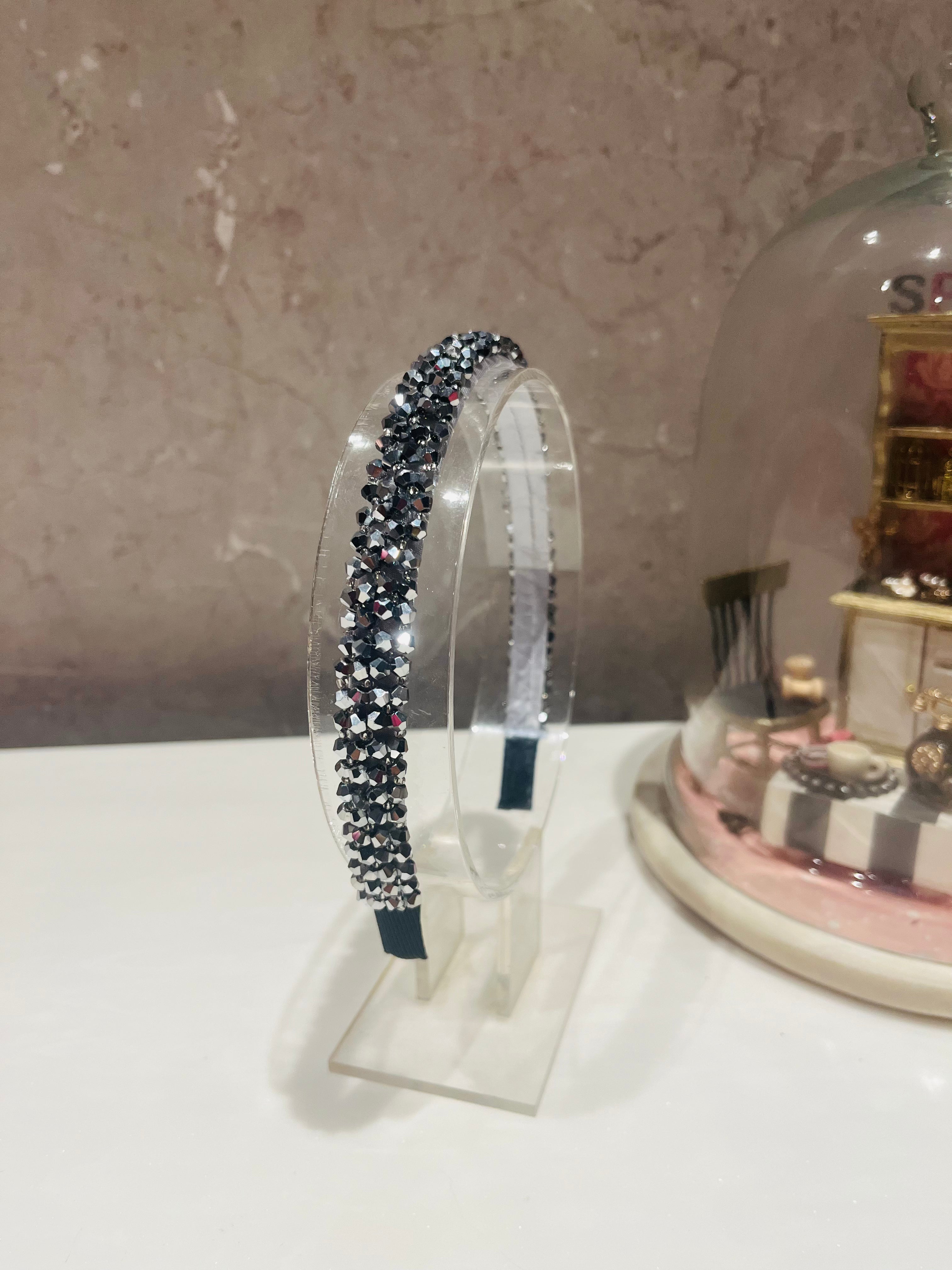 Silver Beaded Hairband
