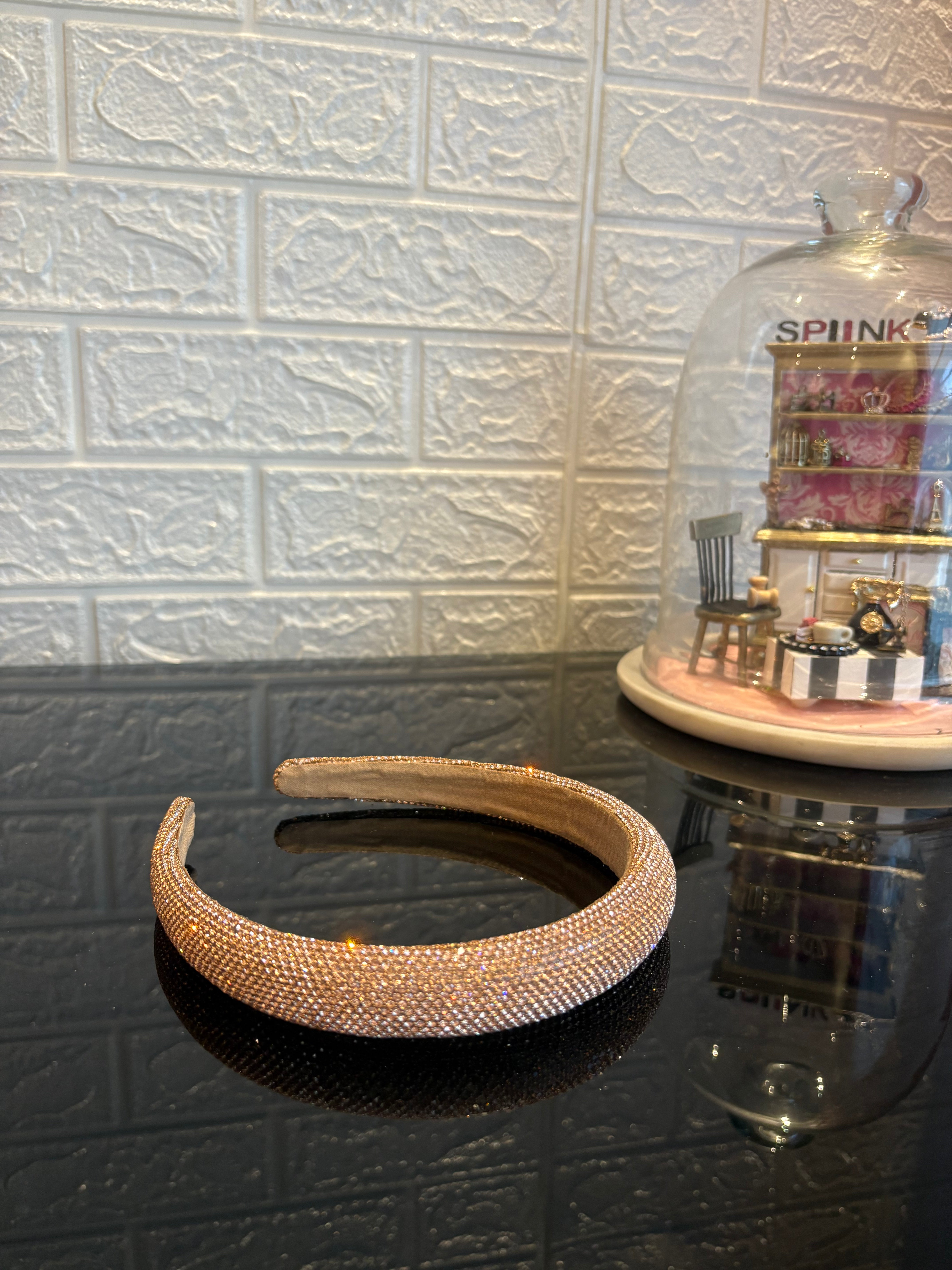 Crystelle Bronze Rhinestone Hairband