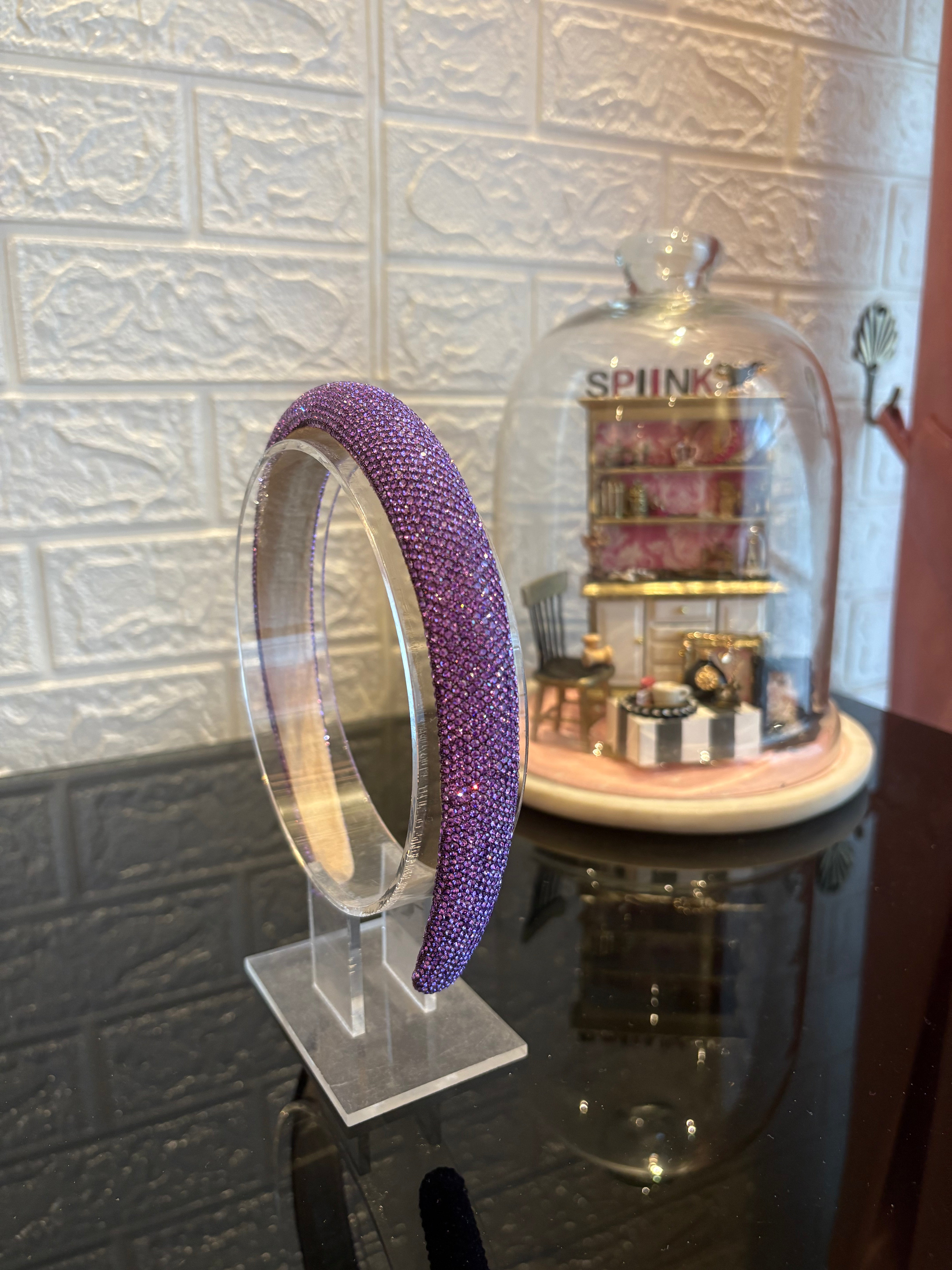 Crystelle Purple Rhinestone Hairband