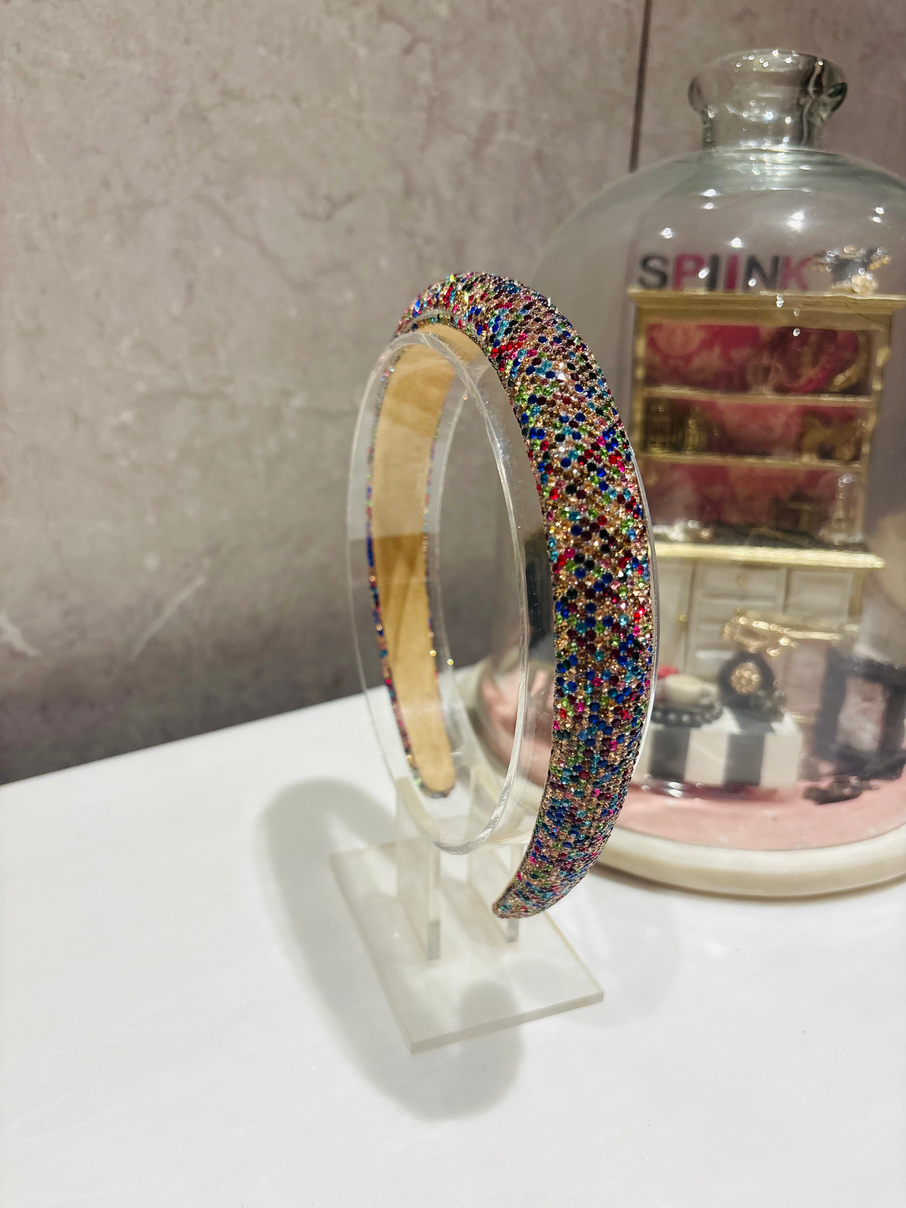 Sparkle Pop Multicolor Rhinestone Hairband