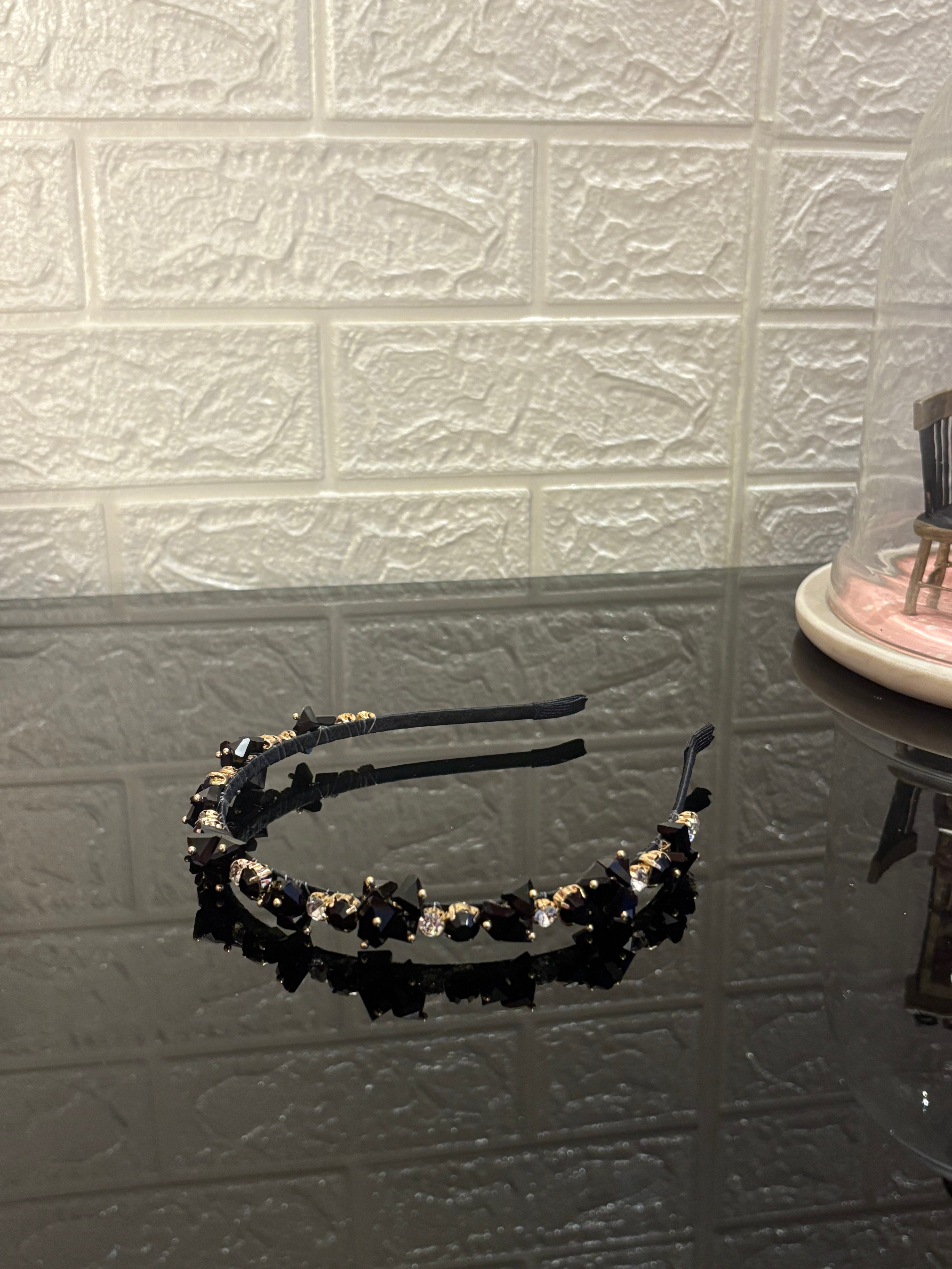 Black Crystal Hairband