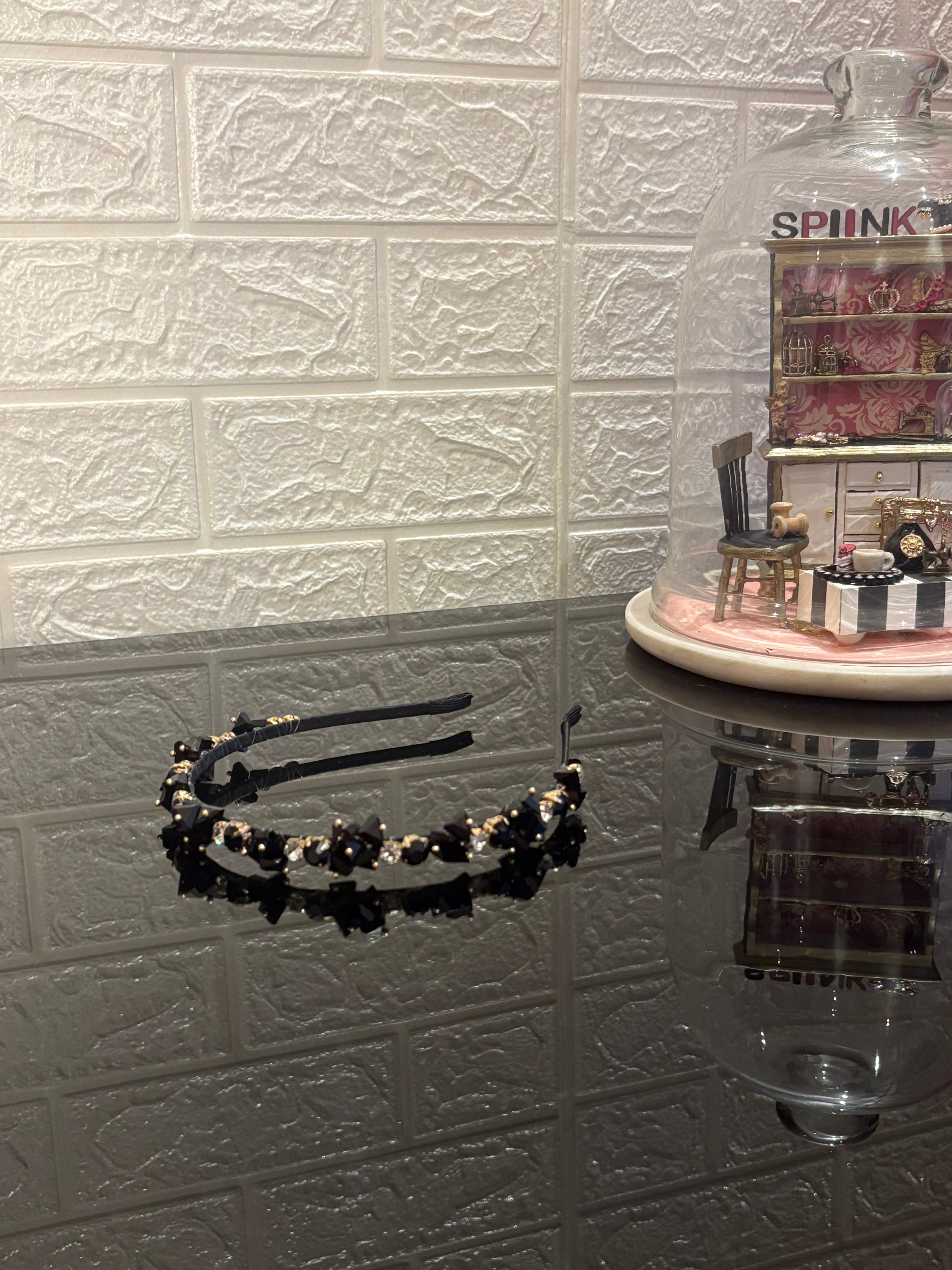 Black Crystal Hairband