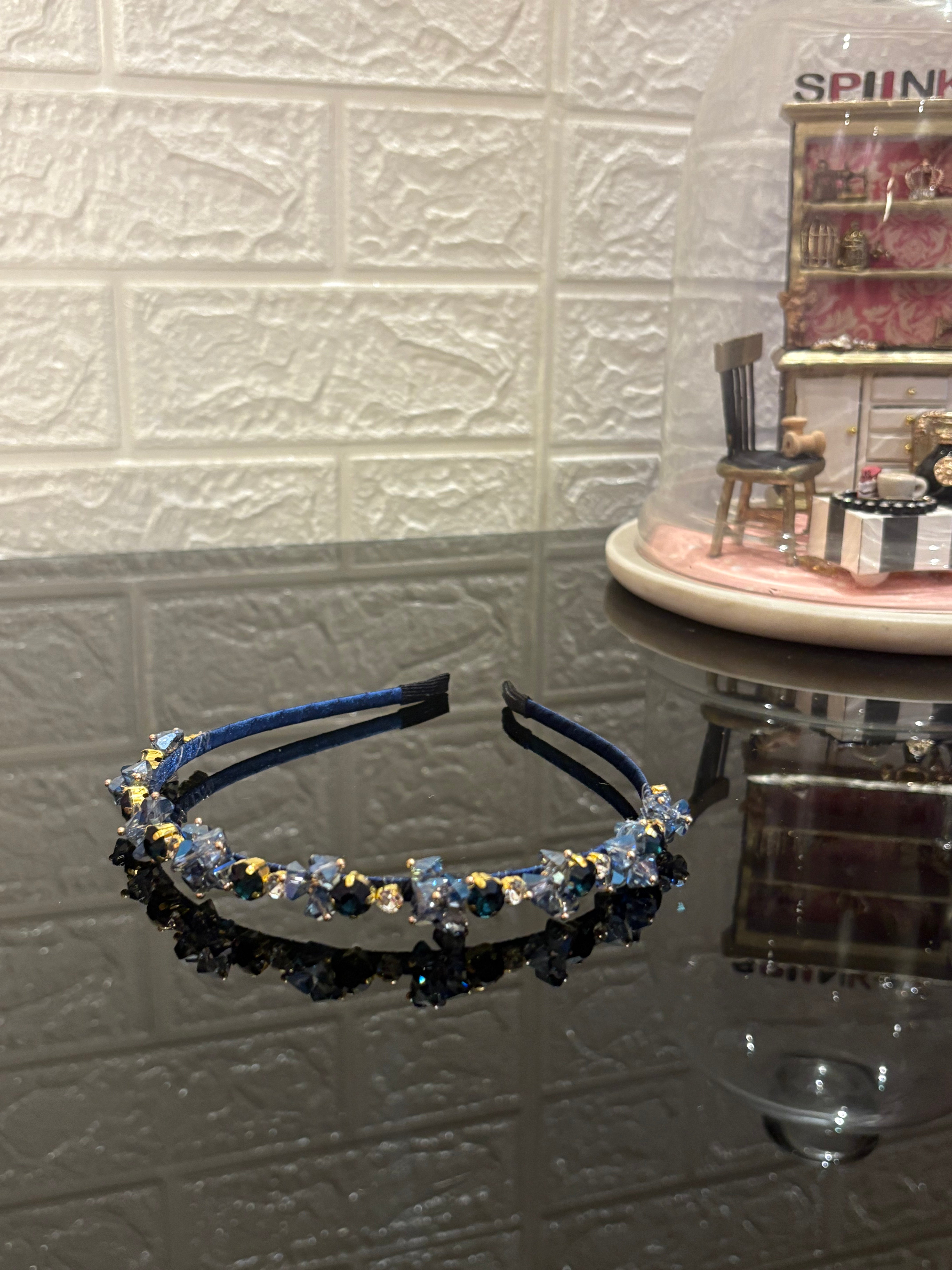 Blue Crystal Hairband