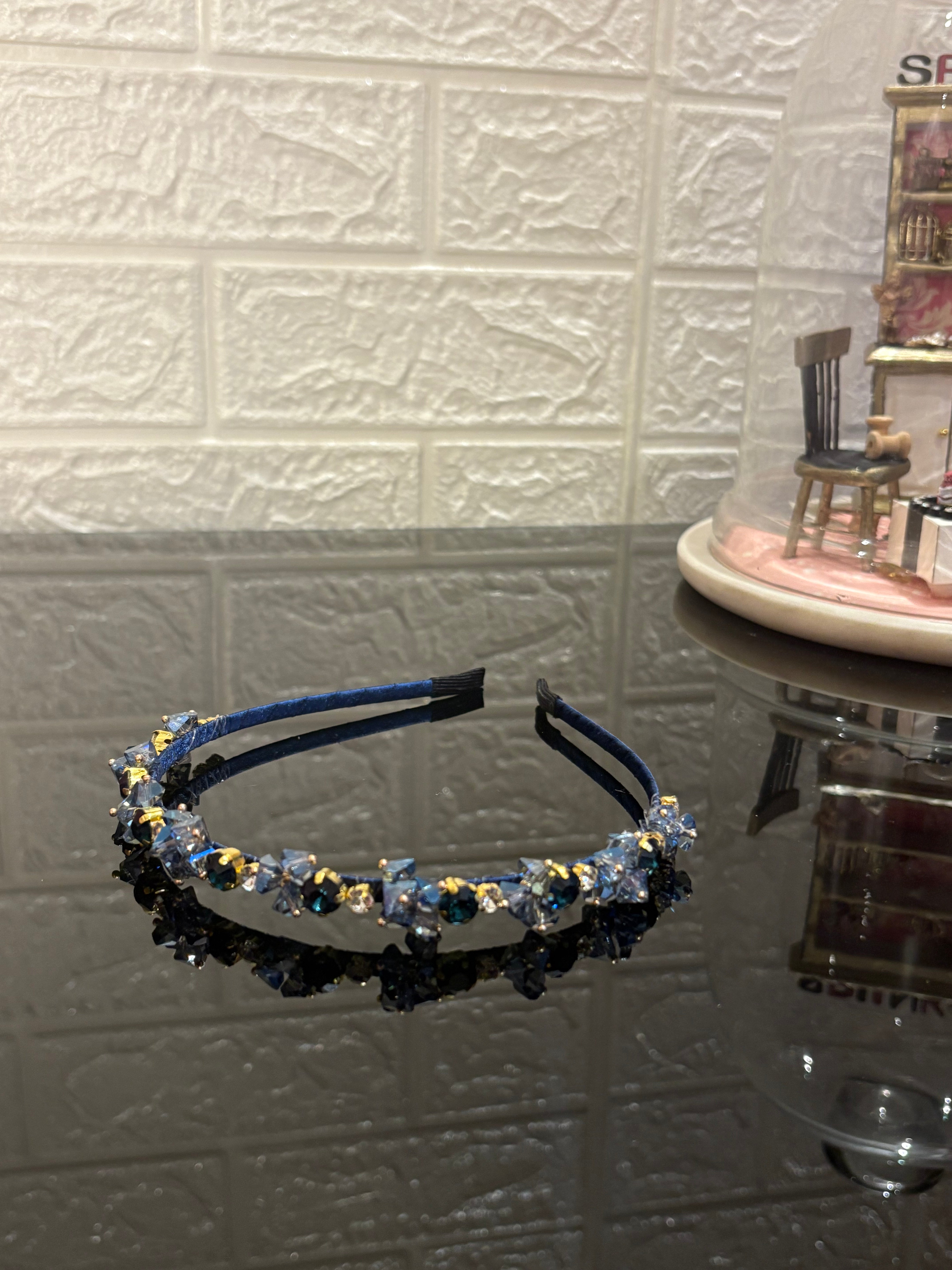 Blue Crystal Hairband