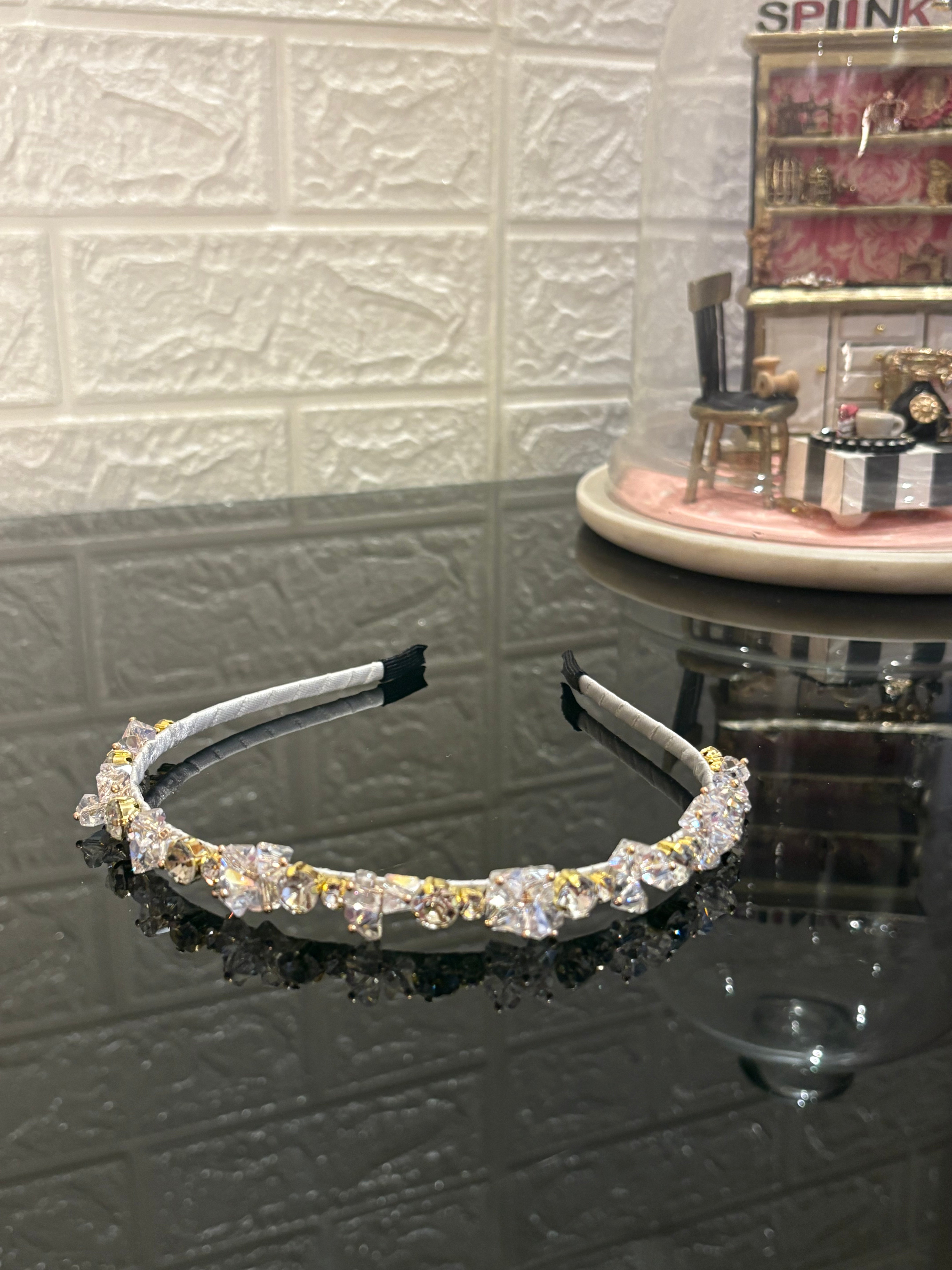 Silver Crystal Hairband