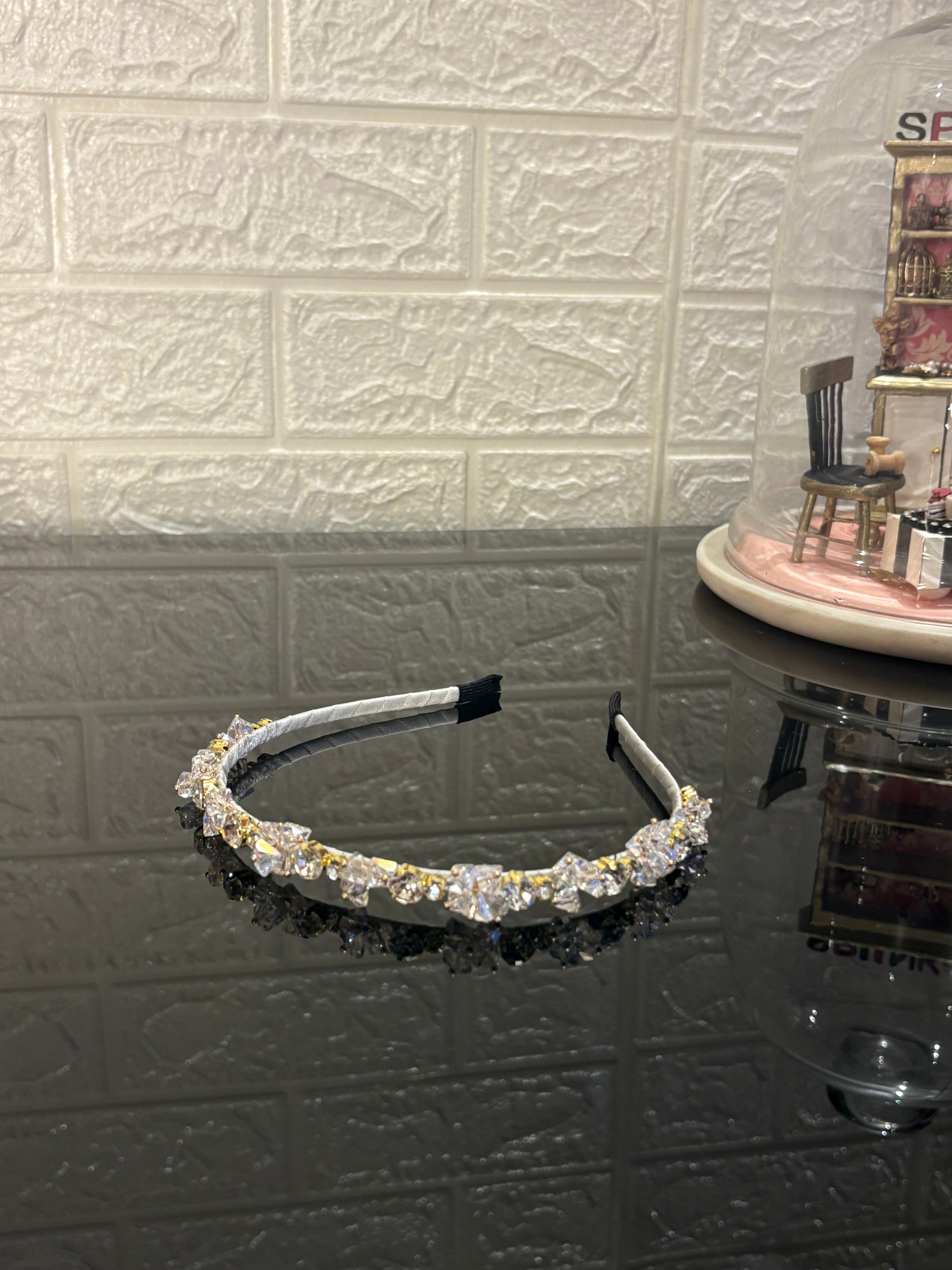 Silver Crystal Hairband