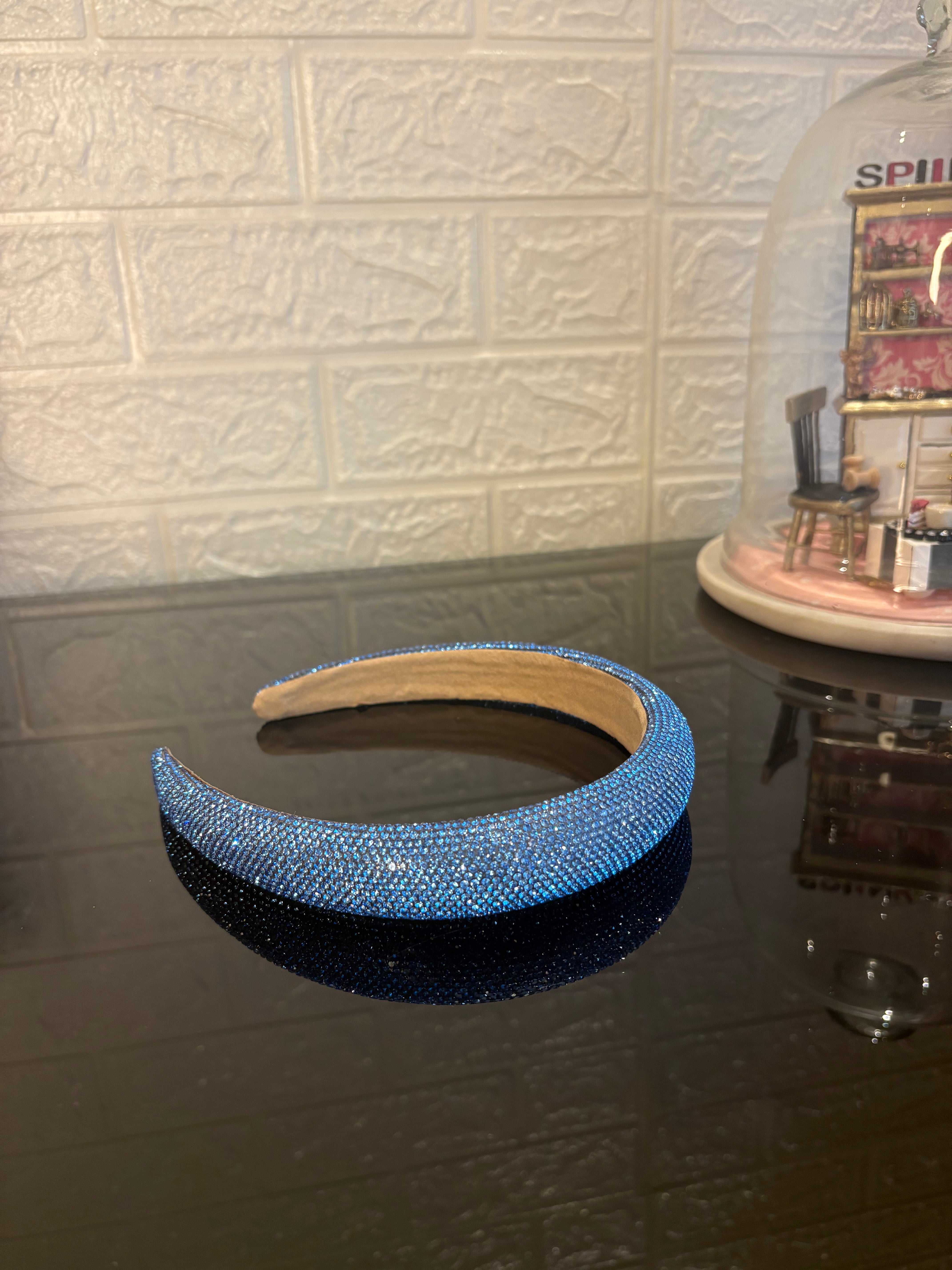 Crystelle Blue Rhinestone Hairband