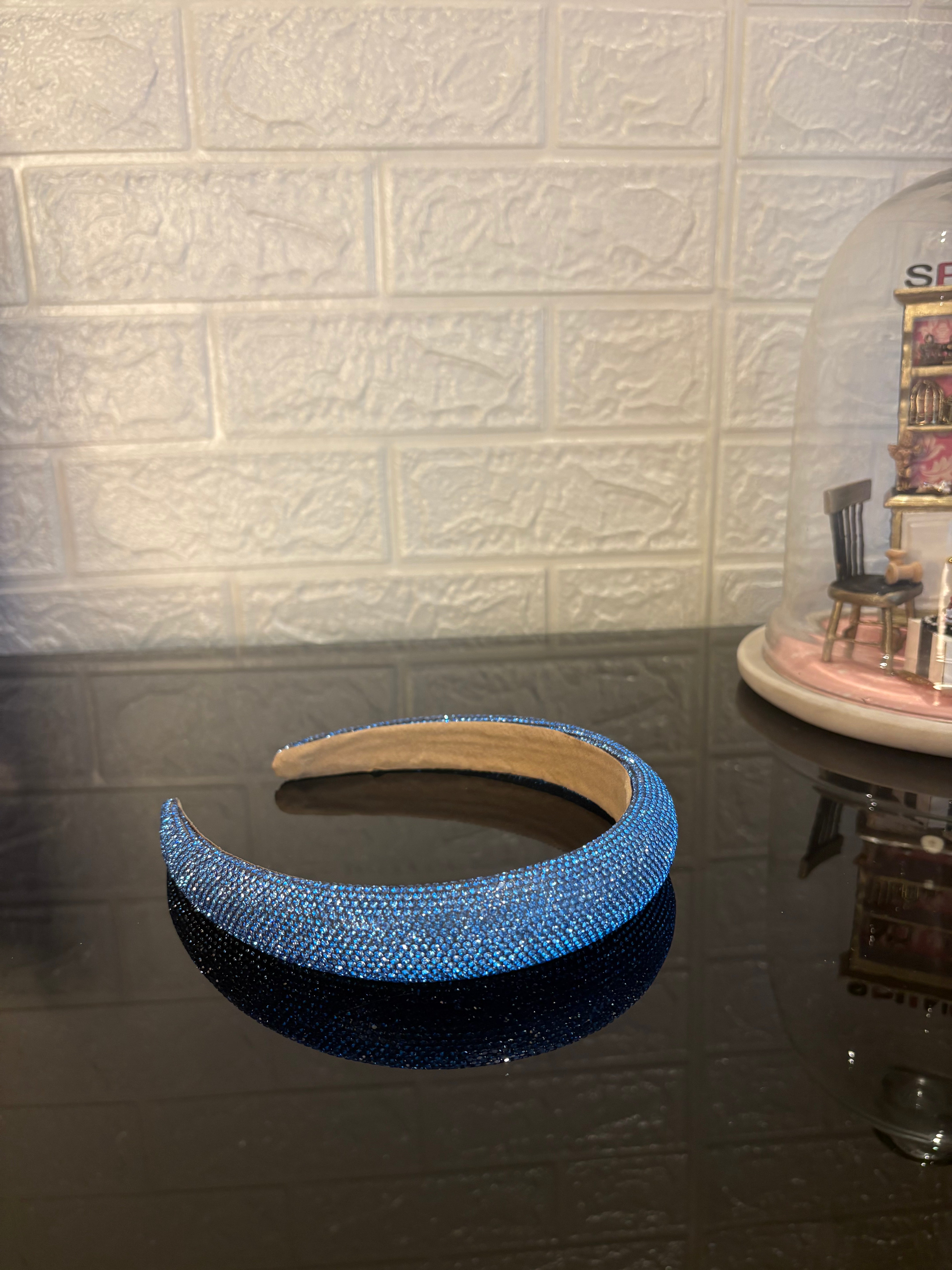 Crystelle Blue Rhinestone Hairband