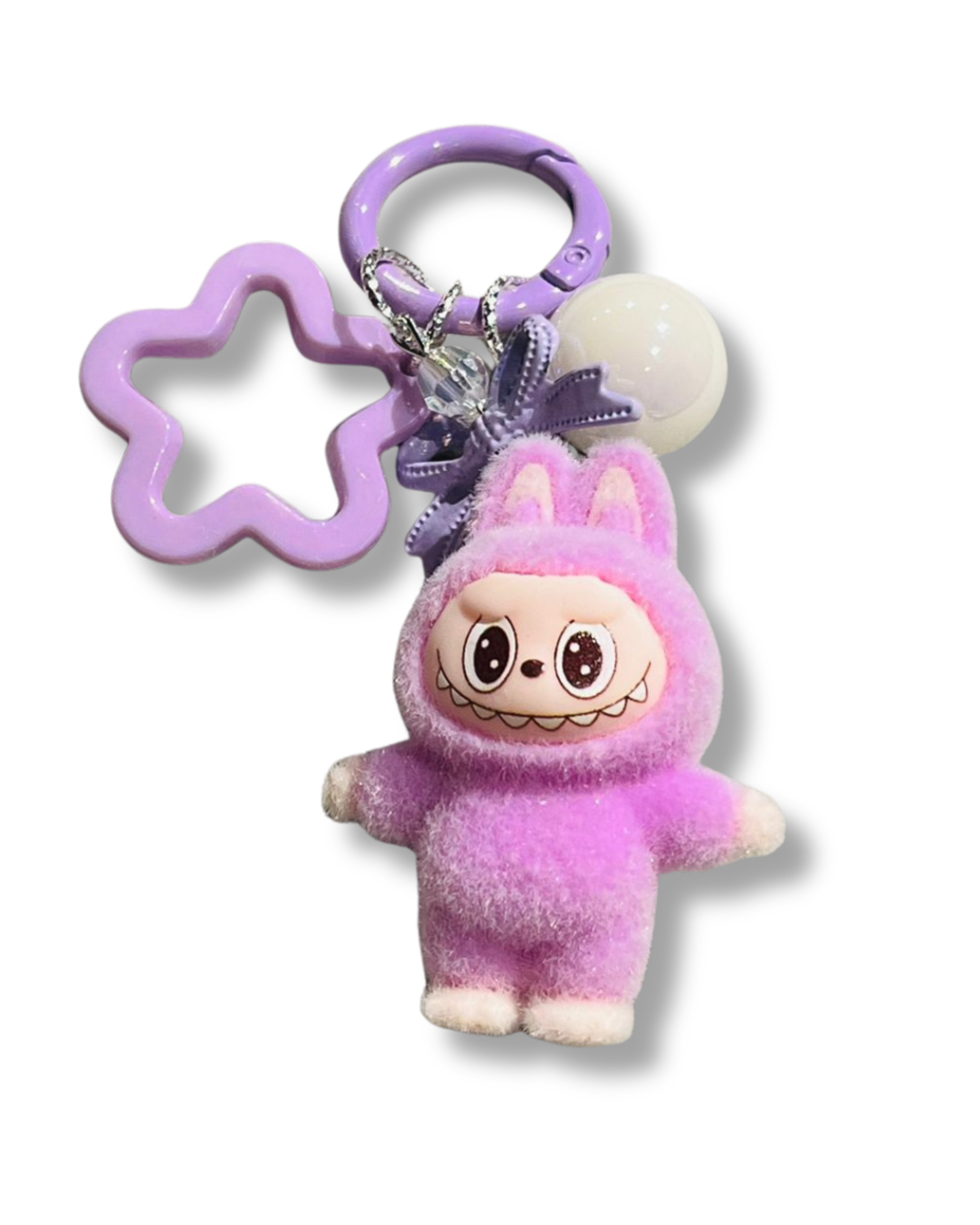 Fluffino Purple Labubu Bag Charm