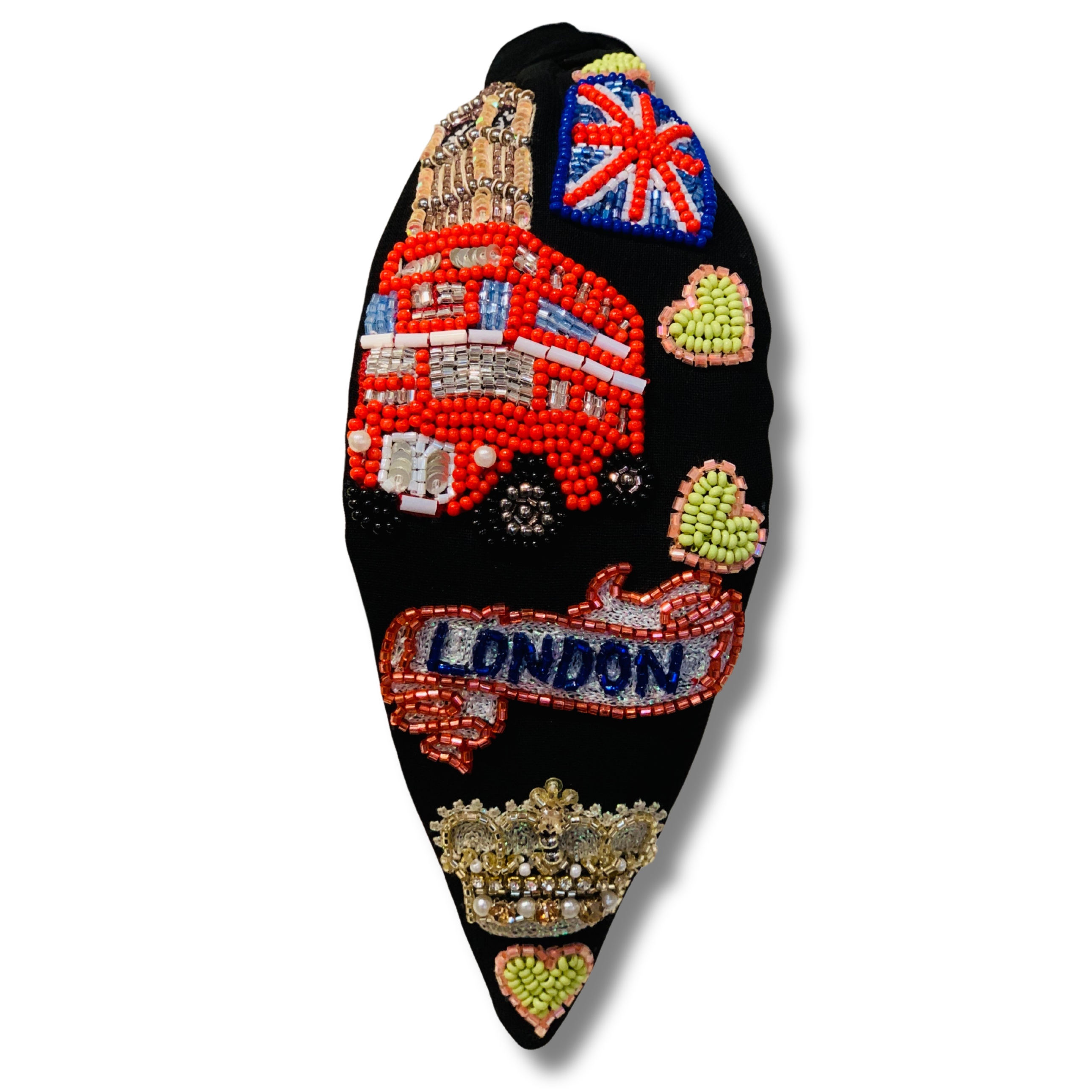 London Bliss Black Turban Hairband