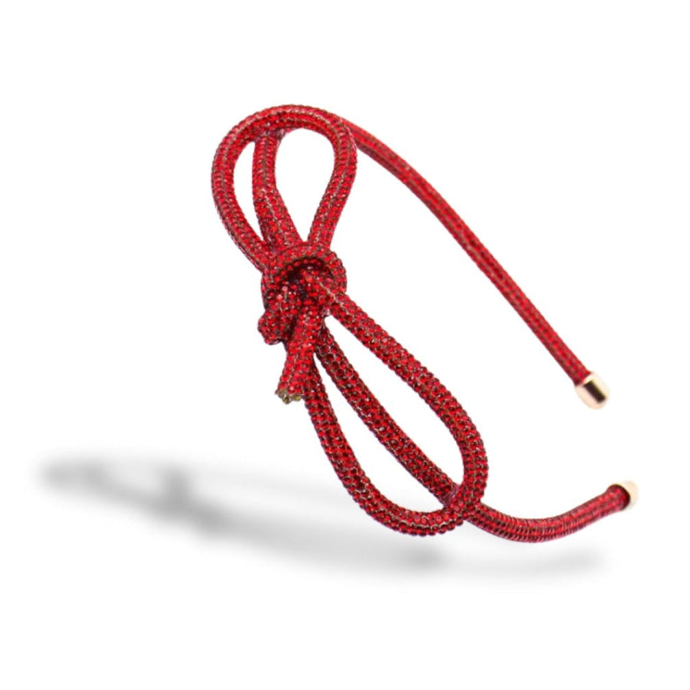 Red Crystal Knot Hairband