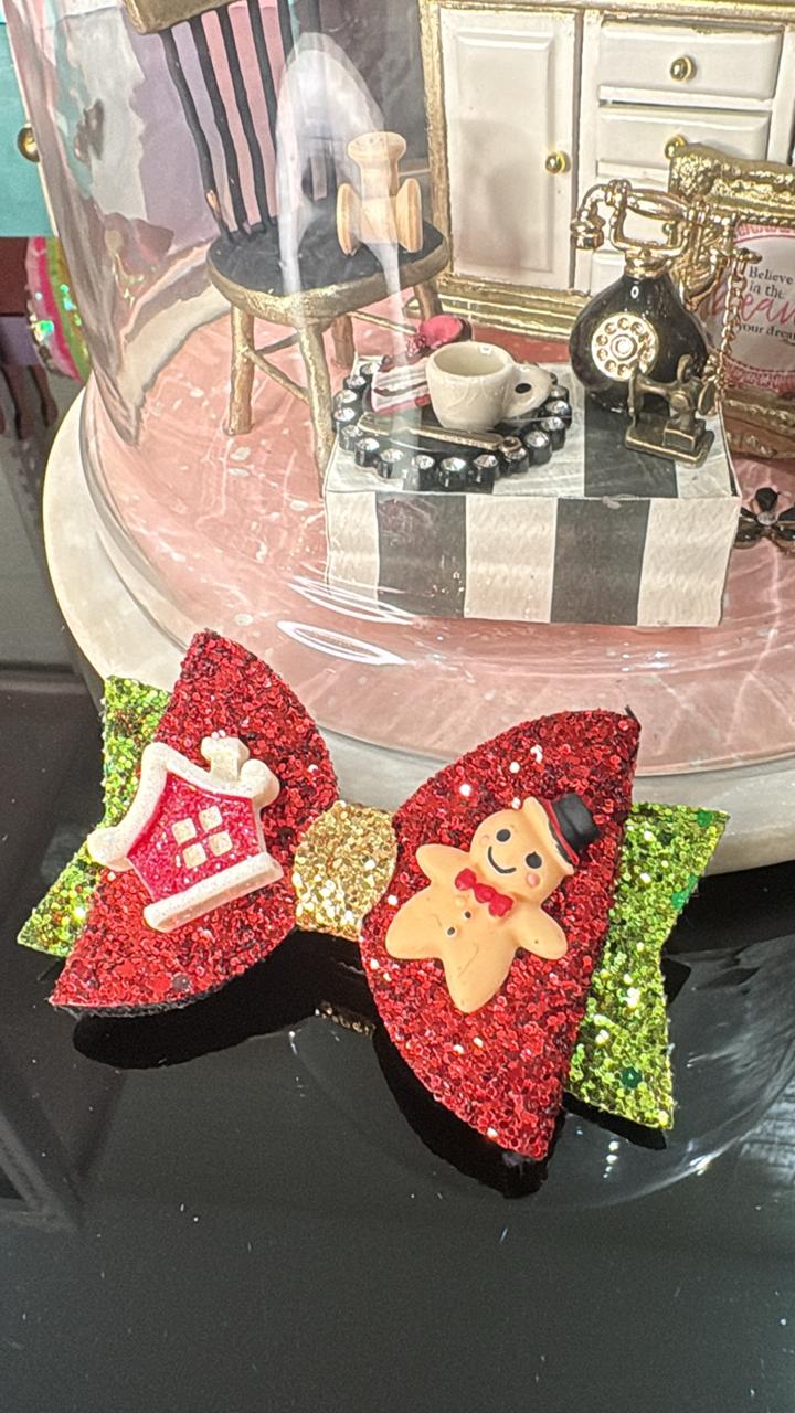 Gingerbread Cheer Bow