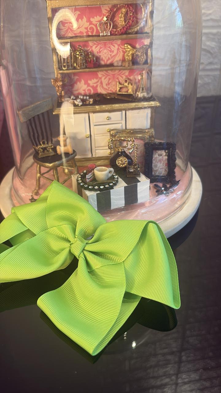 Neon Green Hair Bow