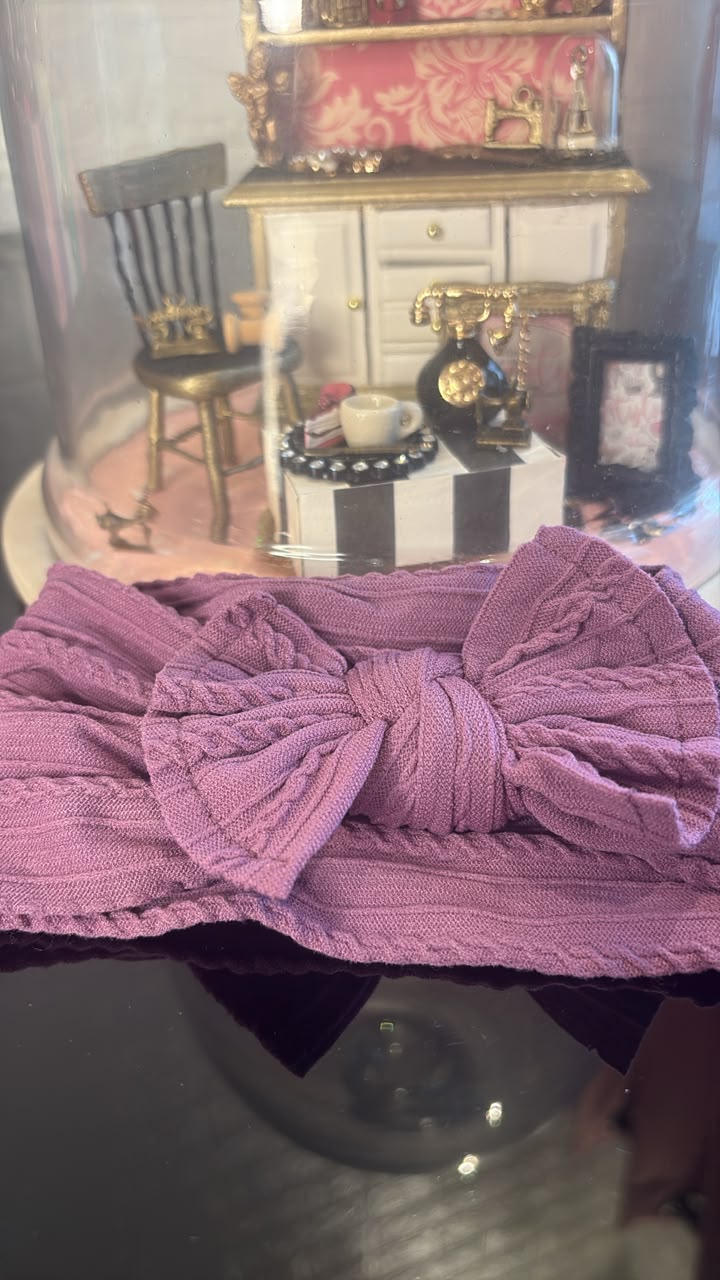 Purple Bandeau Headband