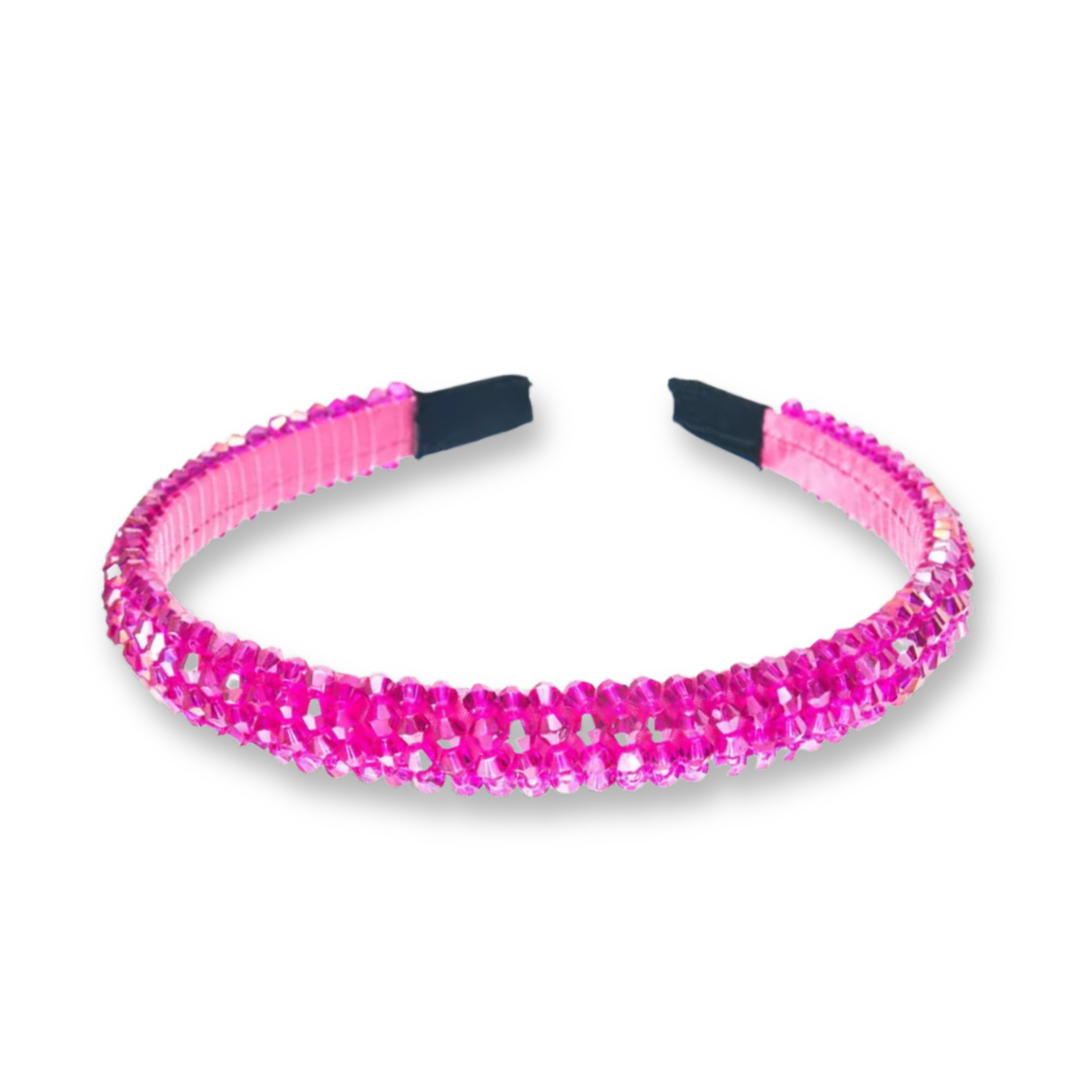 Hot Pink Beaded Hairband