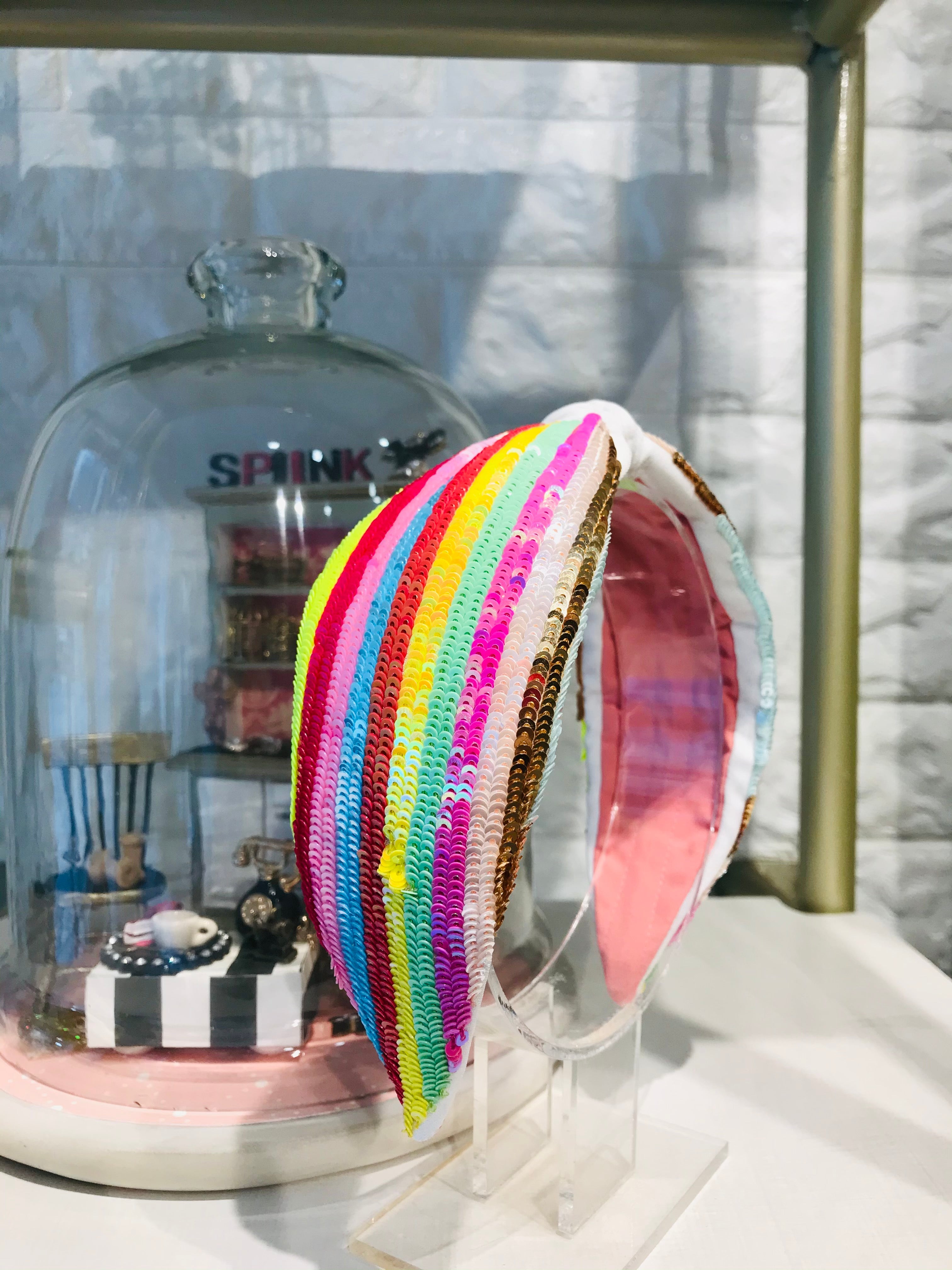 Neon Rainbow Turban Hairband